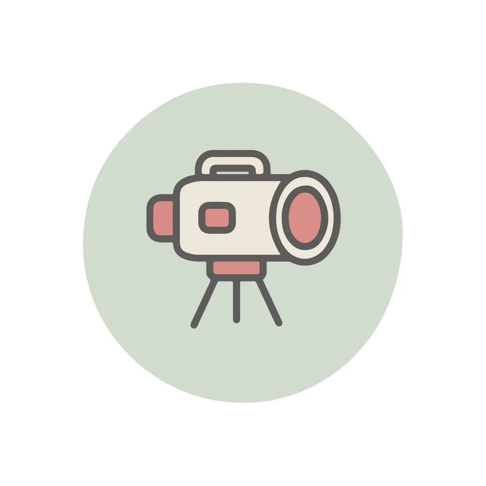 Monoline Video Camera Icon — free download from Dotvec