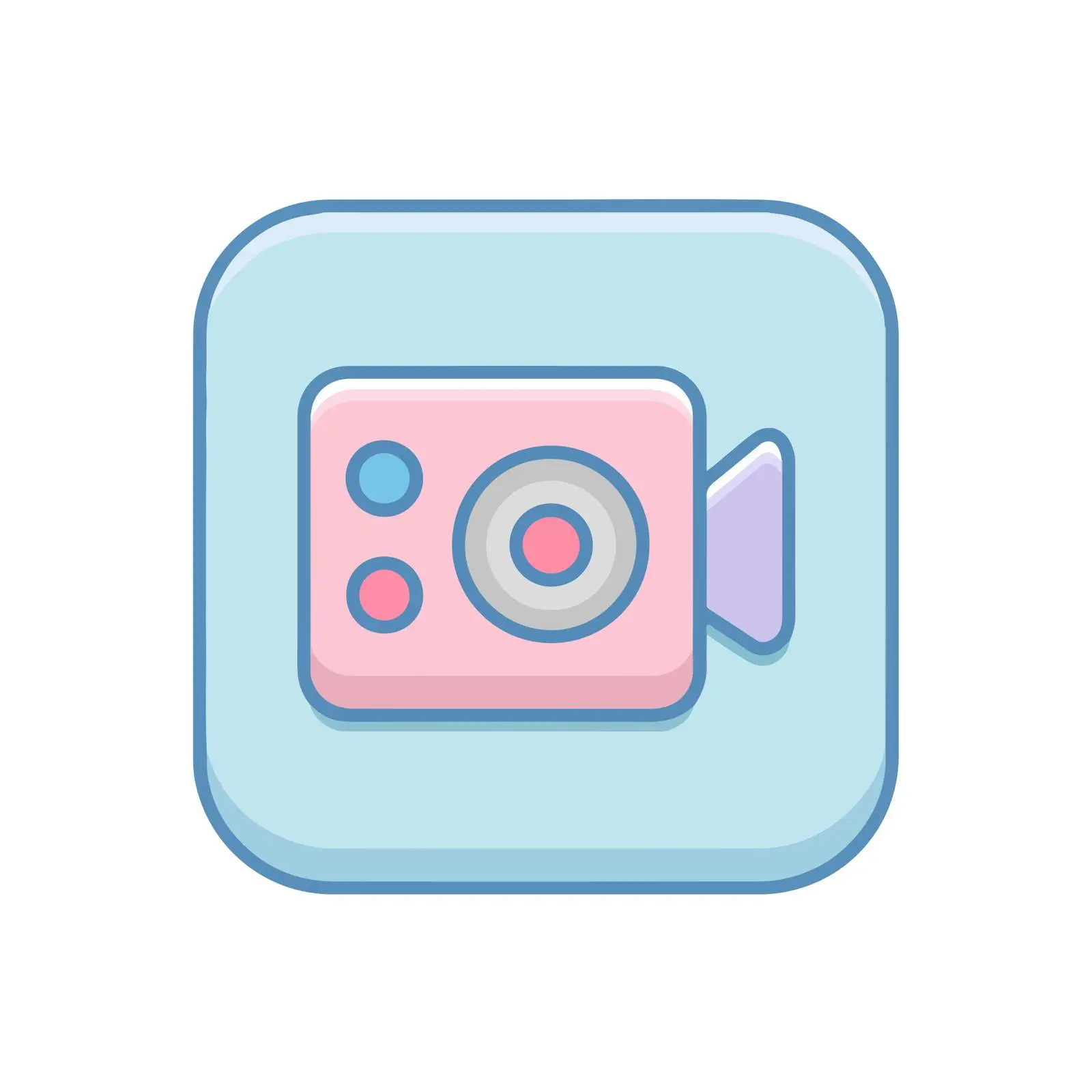 Video Camera Outline Icon — free download from Dotvec