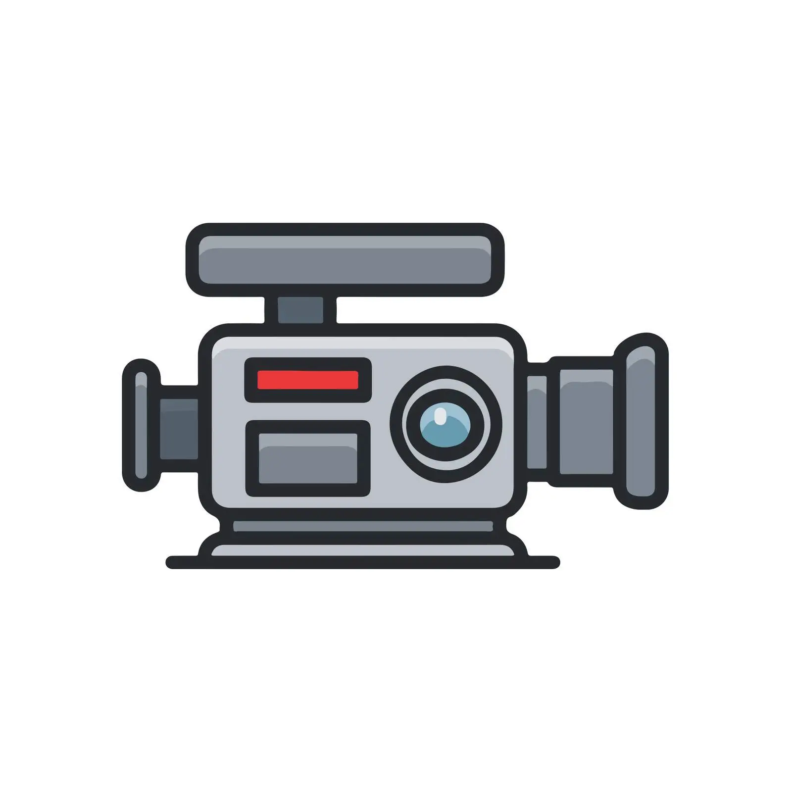 Geometric Video Camera Icon — free download from Dotvec