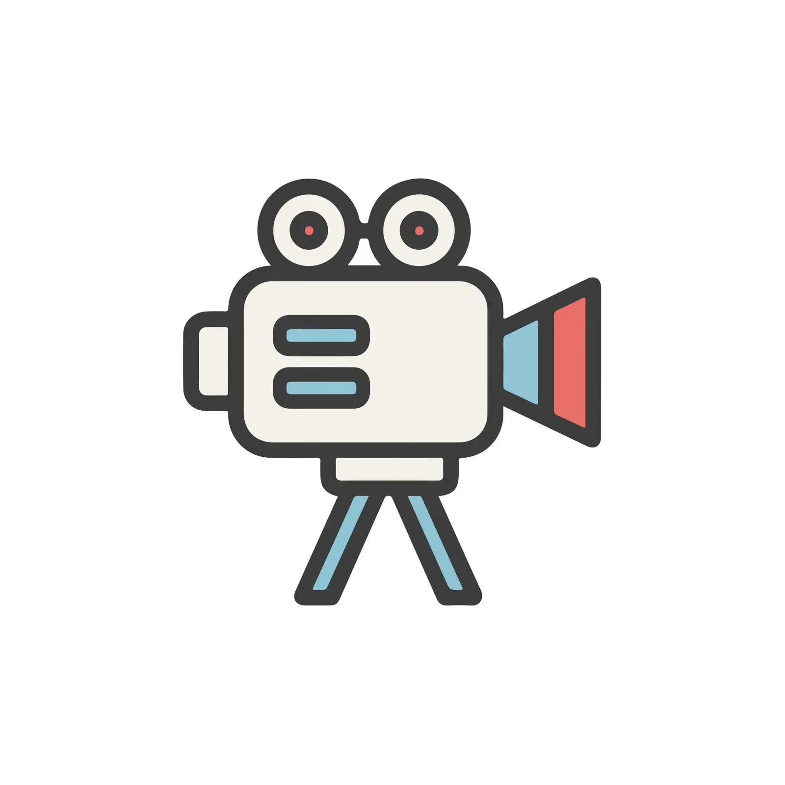 Video Camera Outline Design Icon — free download from Dotvec