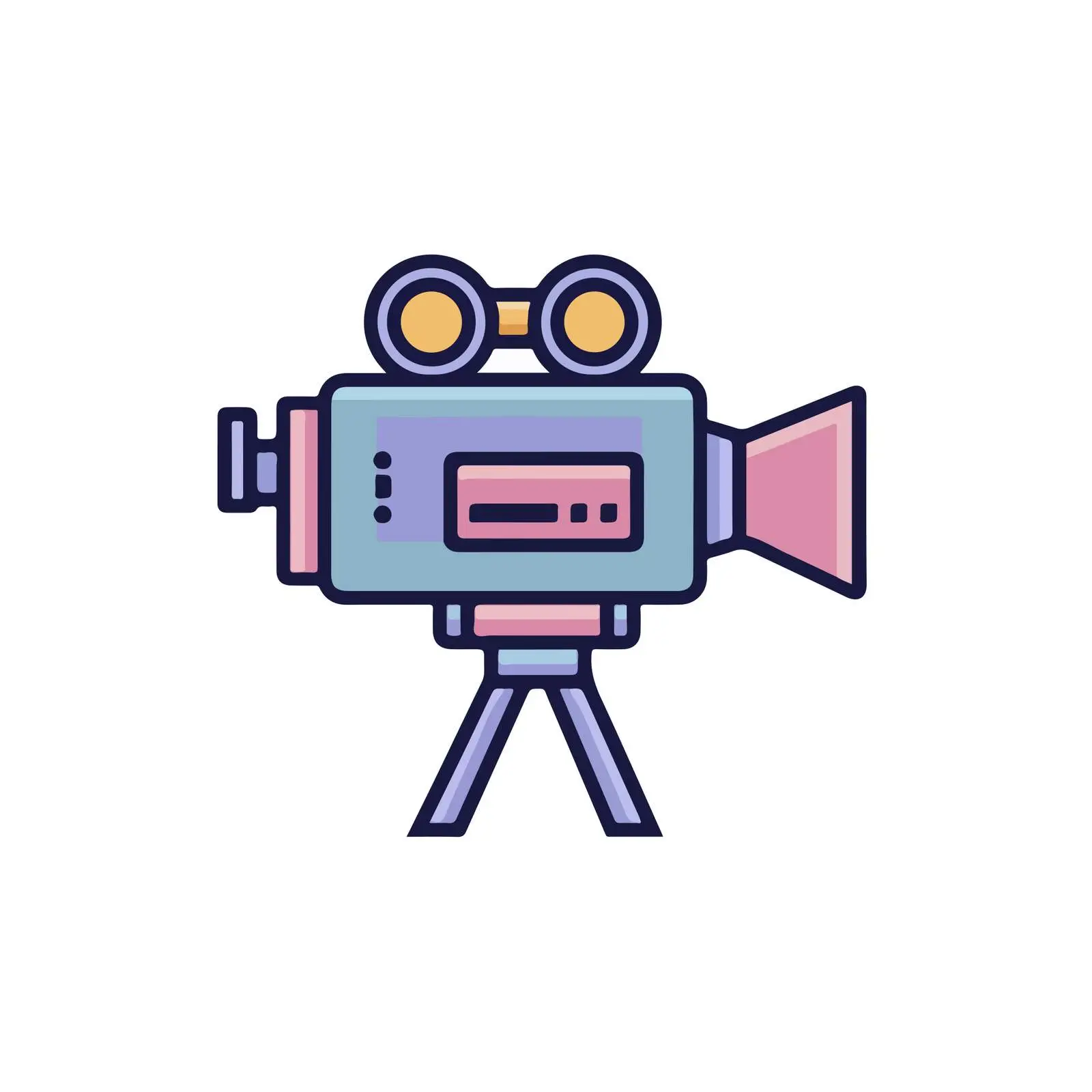 Geometric Video Camera Icon — free download from Dotvec