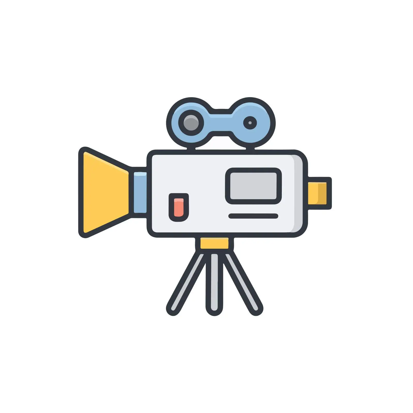 Video Camera Icon Design — free download from Dotvec