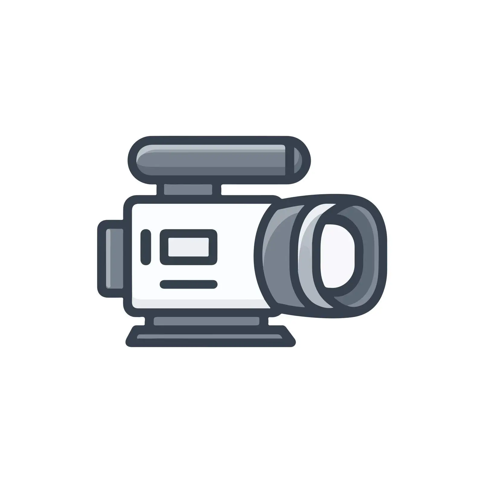 Minimal Video Camera Icon Design — free download from Dotvec