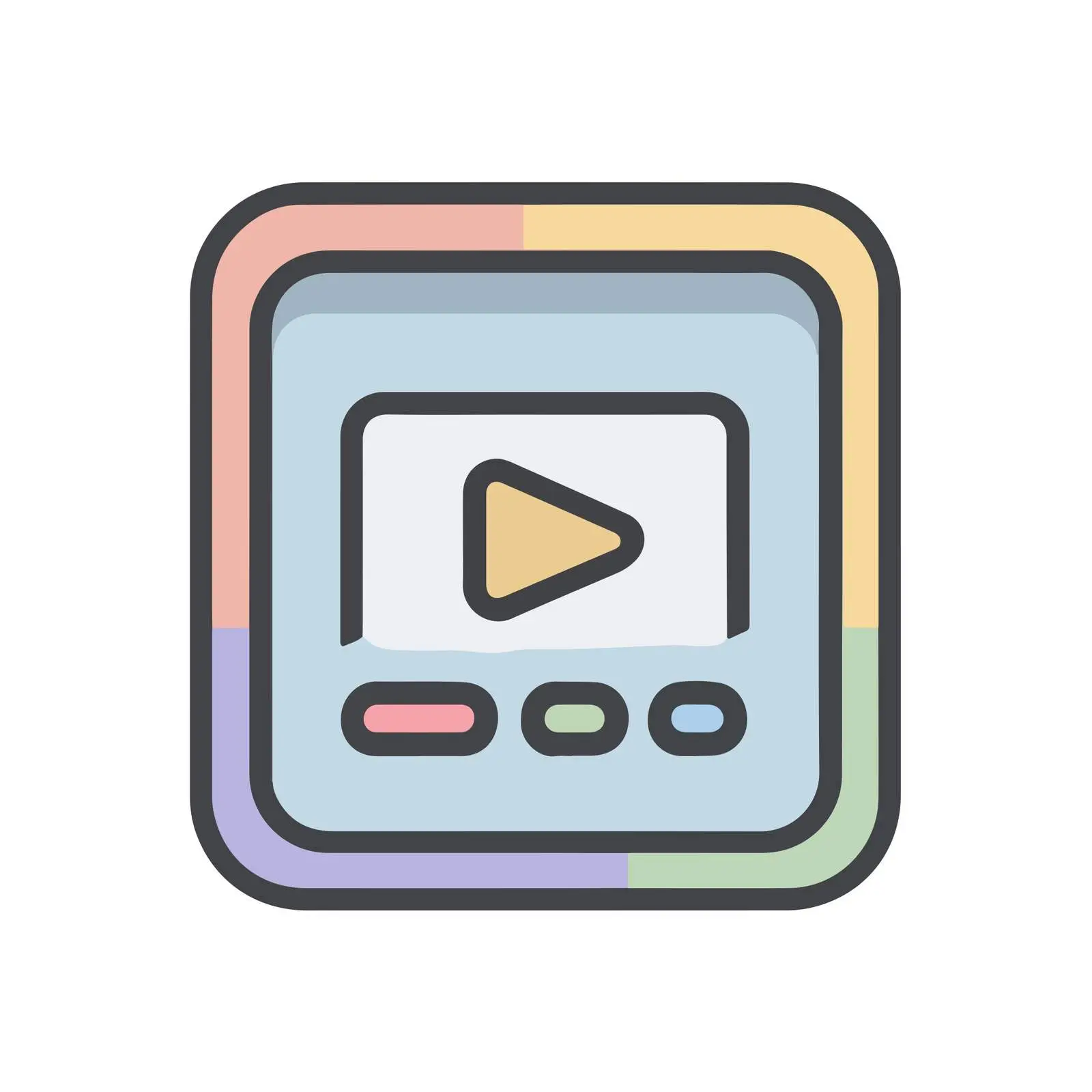 Video File Clean UI Icon — free download from Dotvec