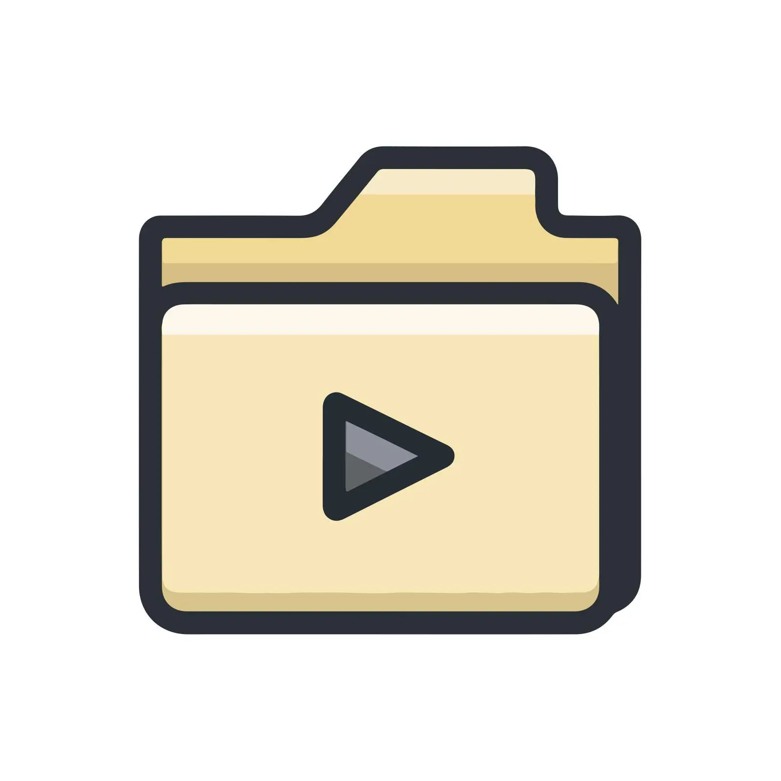 Video File Clean UI Icon — free download from Dotvec