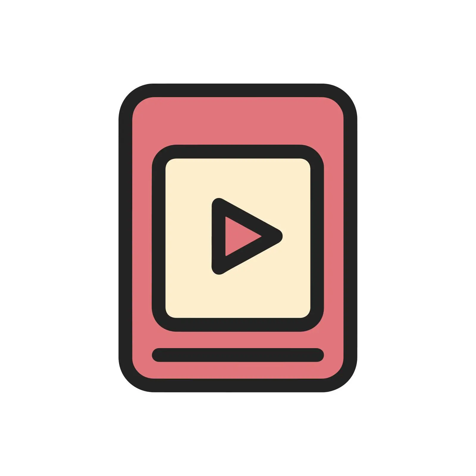 Video File UI Icon — free download from Dotvec