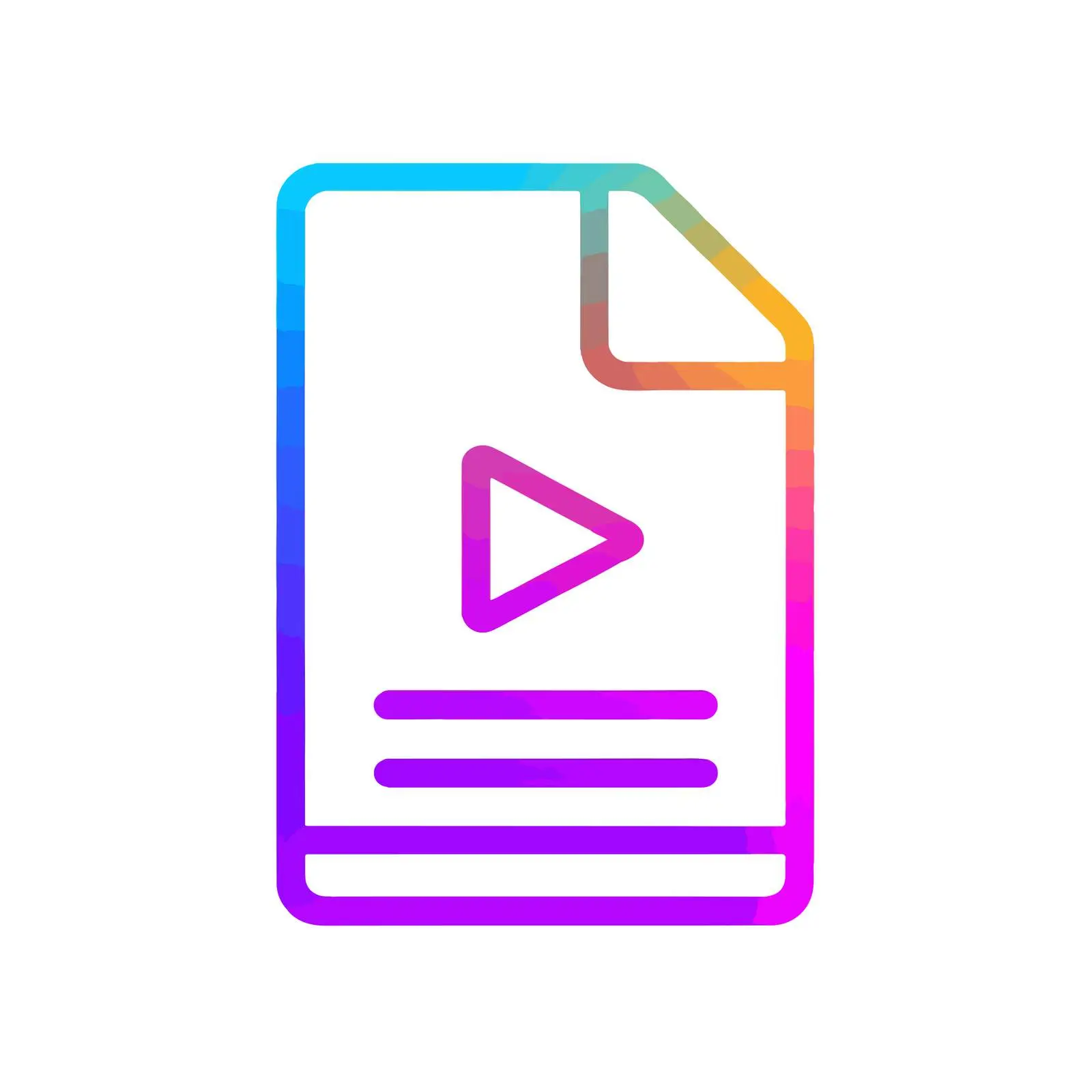 Video File Clean UI Icon — free download from Dotvec
