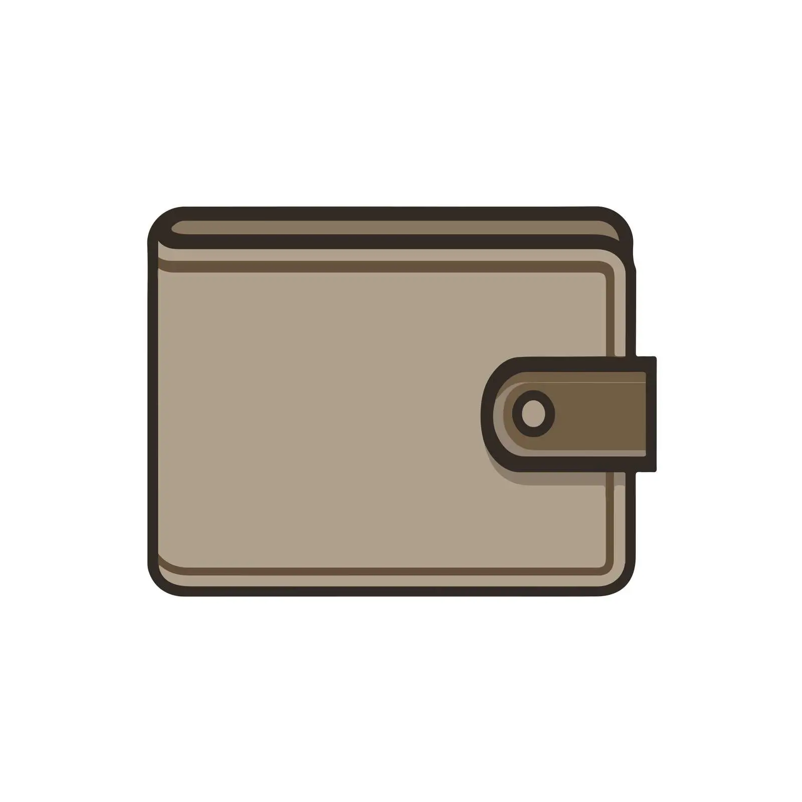 Wallet Icon in Flat Design Style — free download from Dotvec