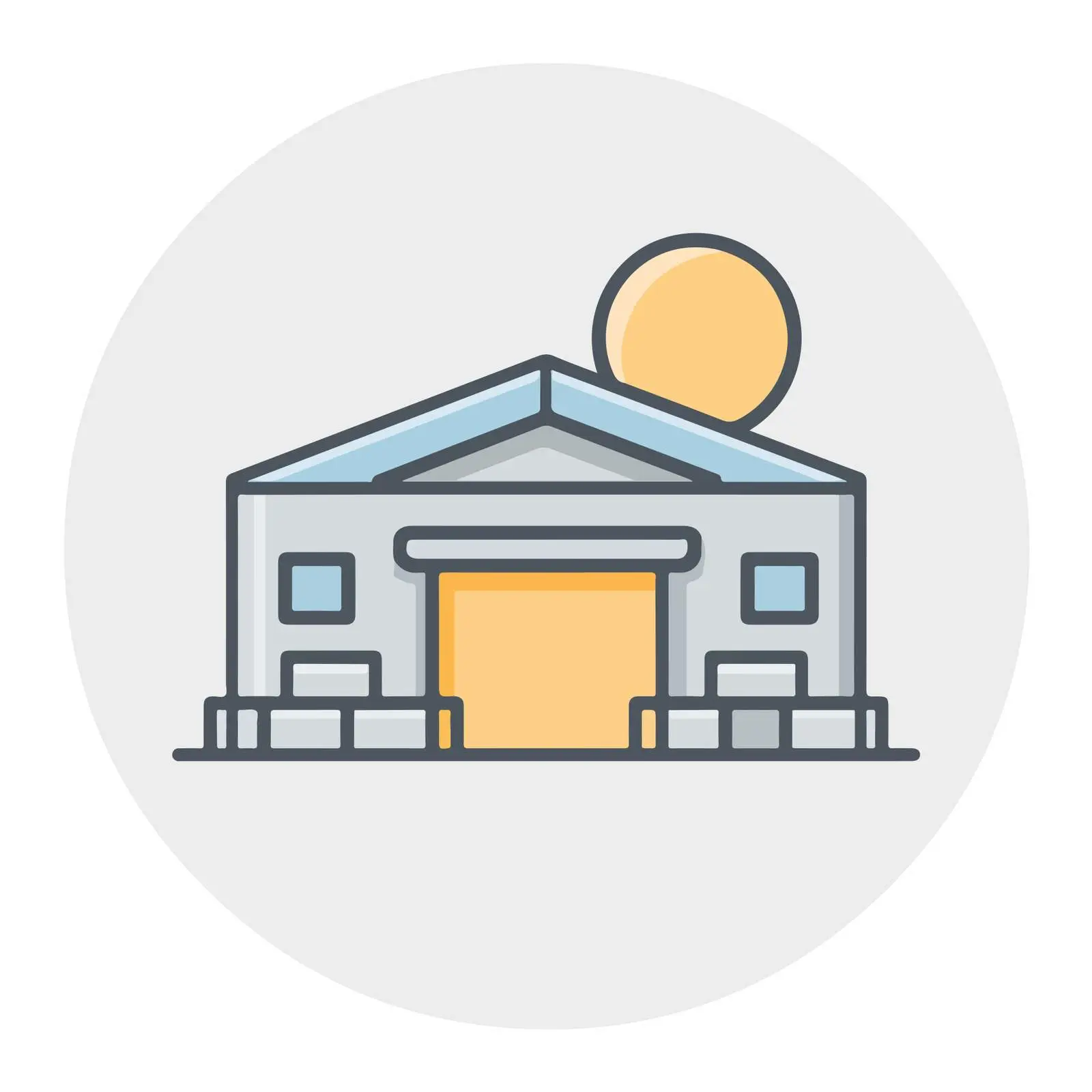 Warehouse Clean UI Icon Design — free download from Dotvec