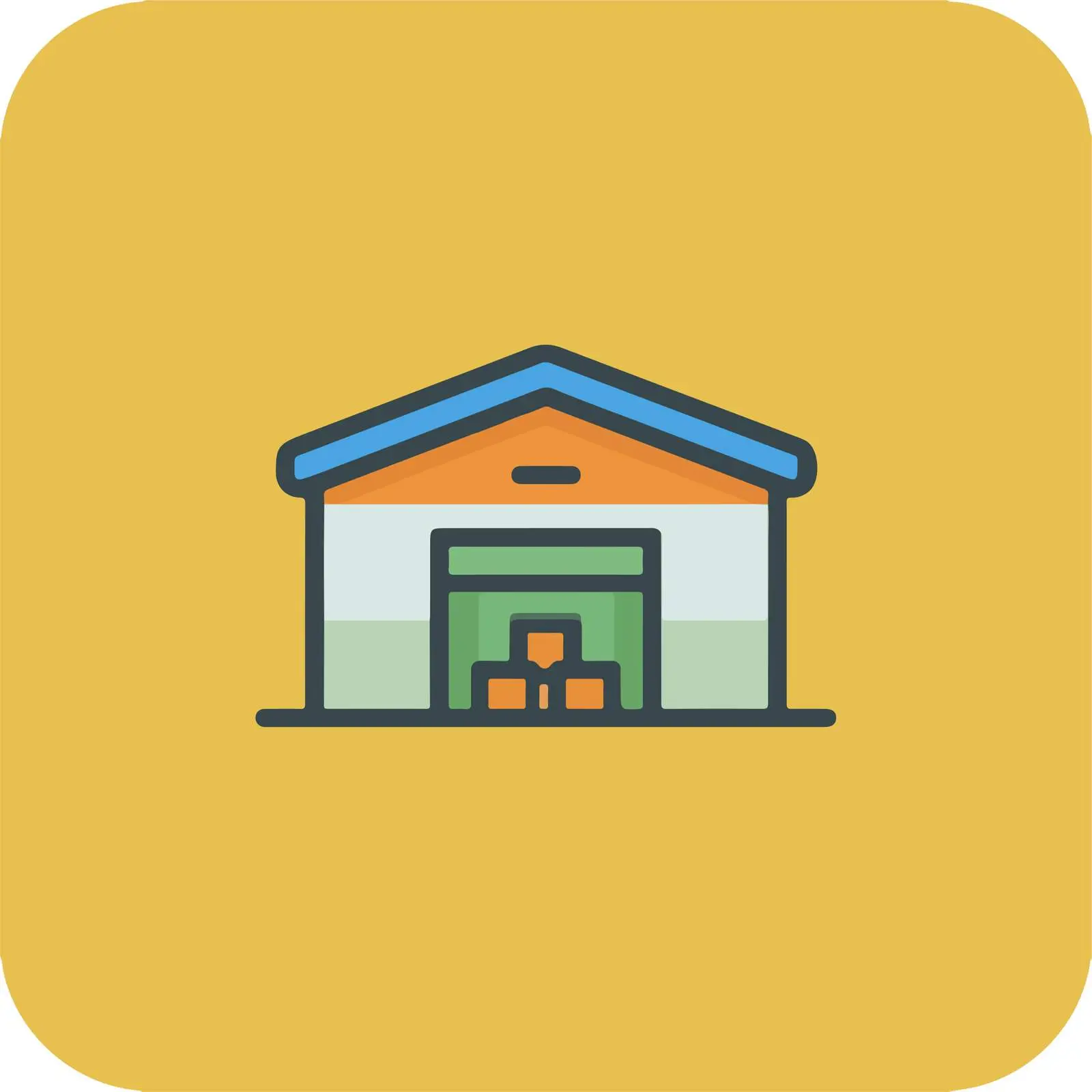 Warehouse UI Icon Design — free download from Dotvec