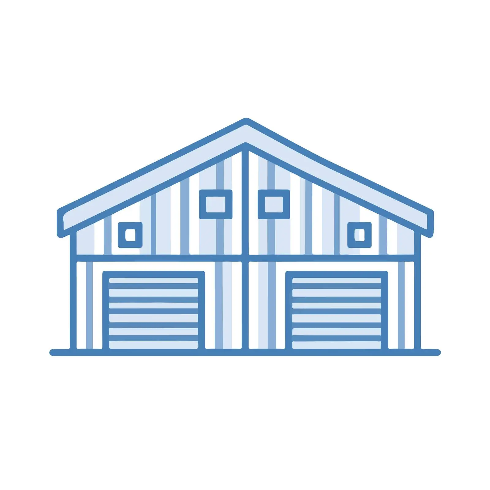 Warehouse Outline Icon Design — free download from Dotvec