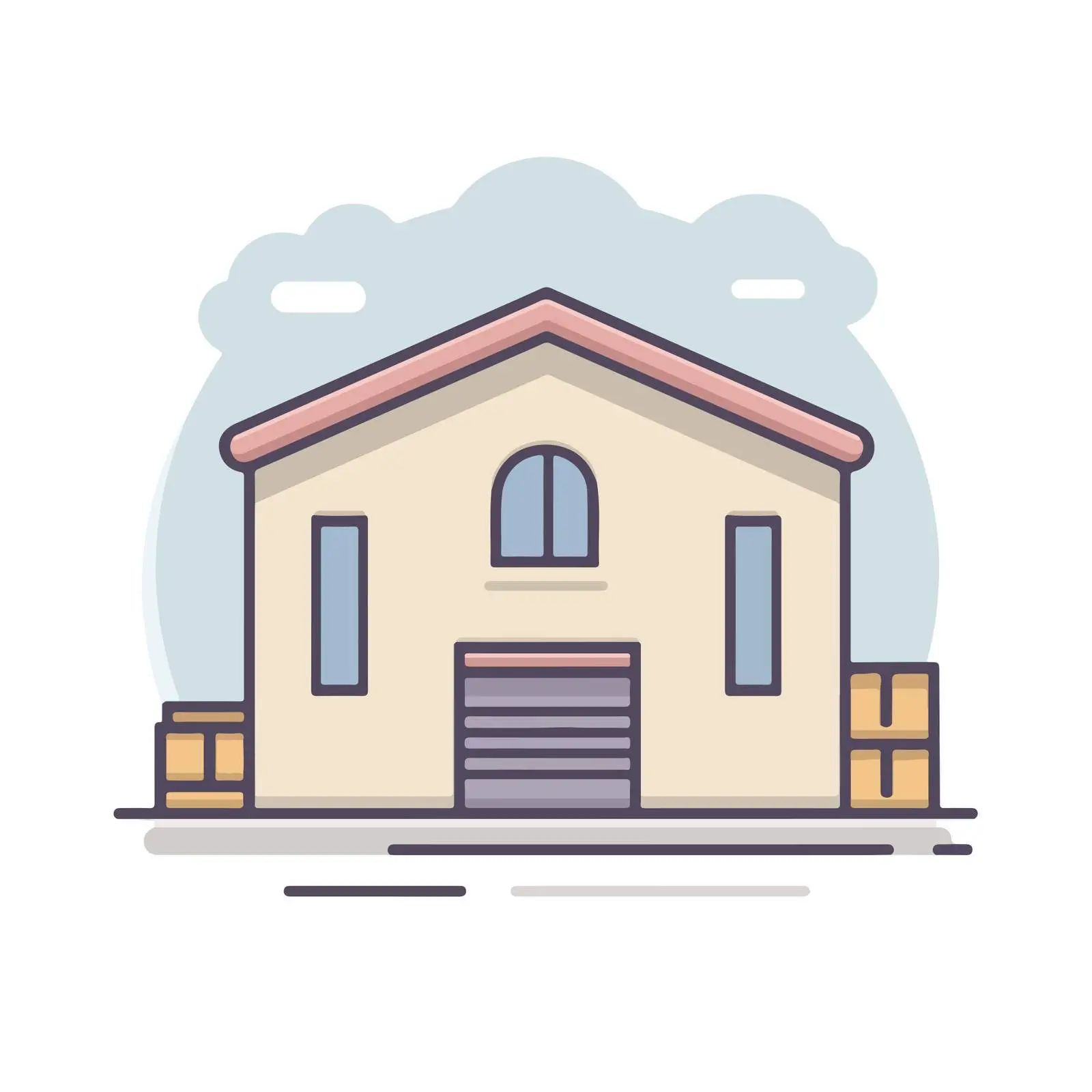 Warehouse Icon Design — free download from Dotvec