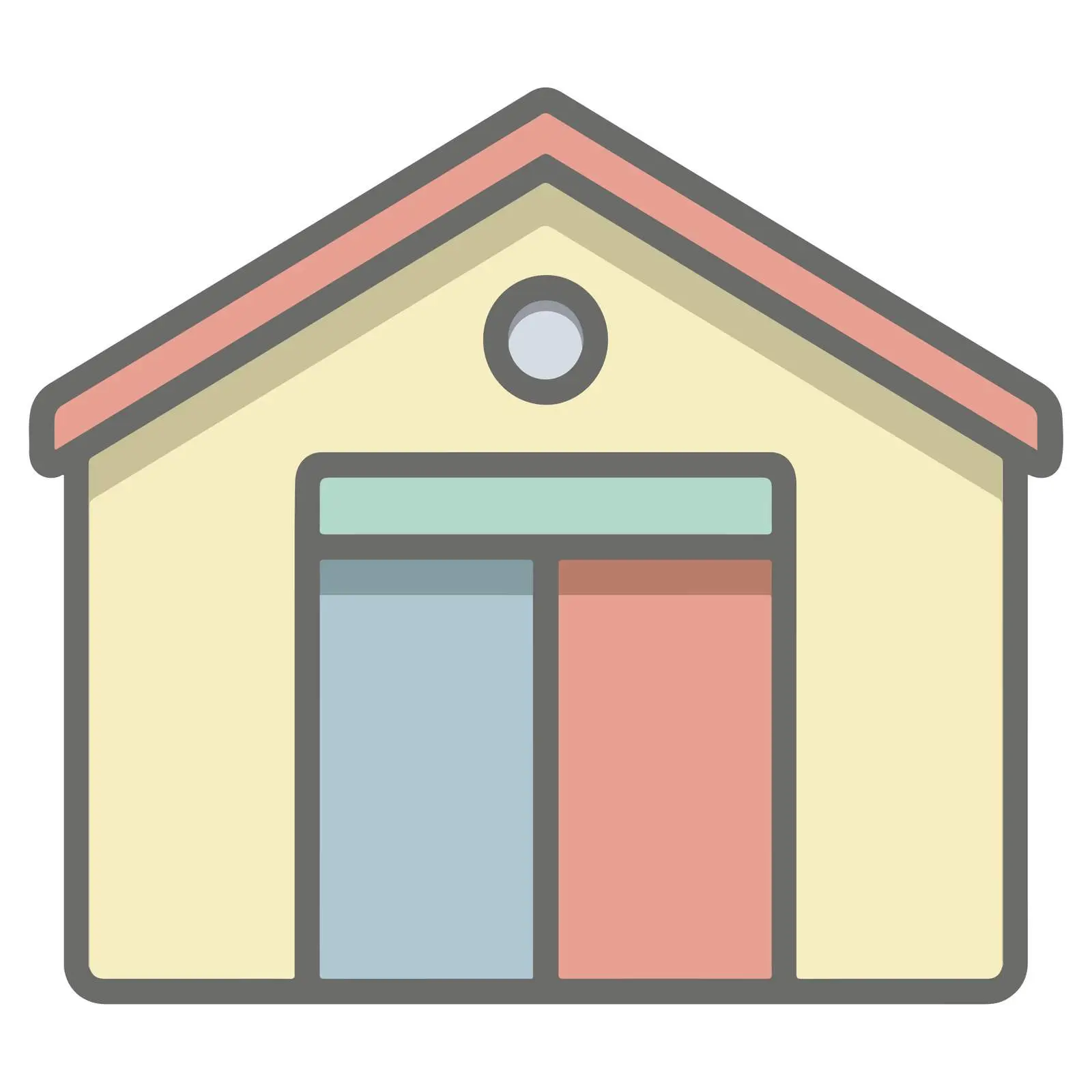 Warehouse Outline Icon Design — free download from Dotvec