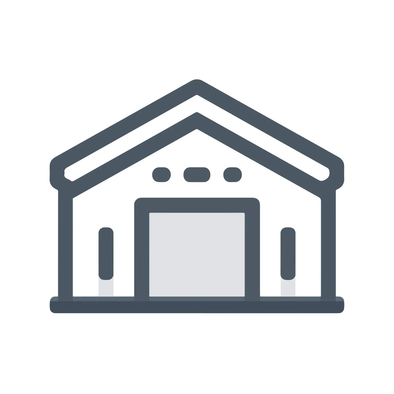 Outline Warehouse Icon — free download from Dotvec