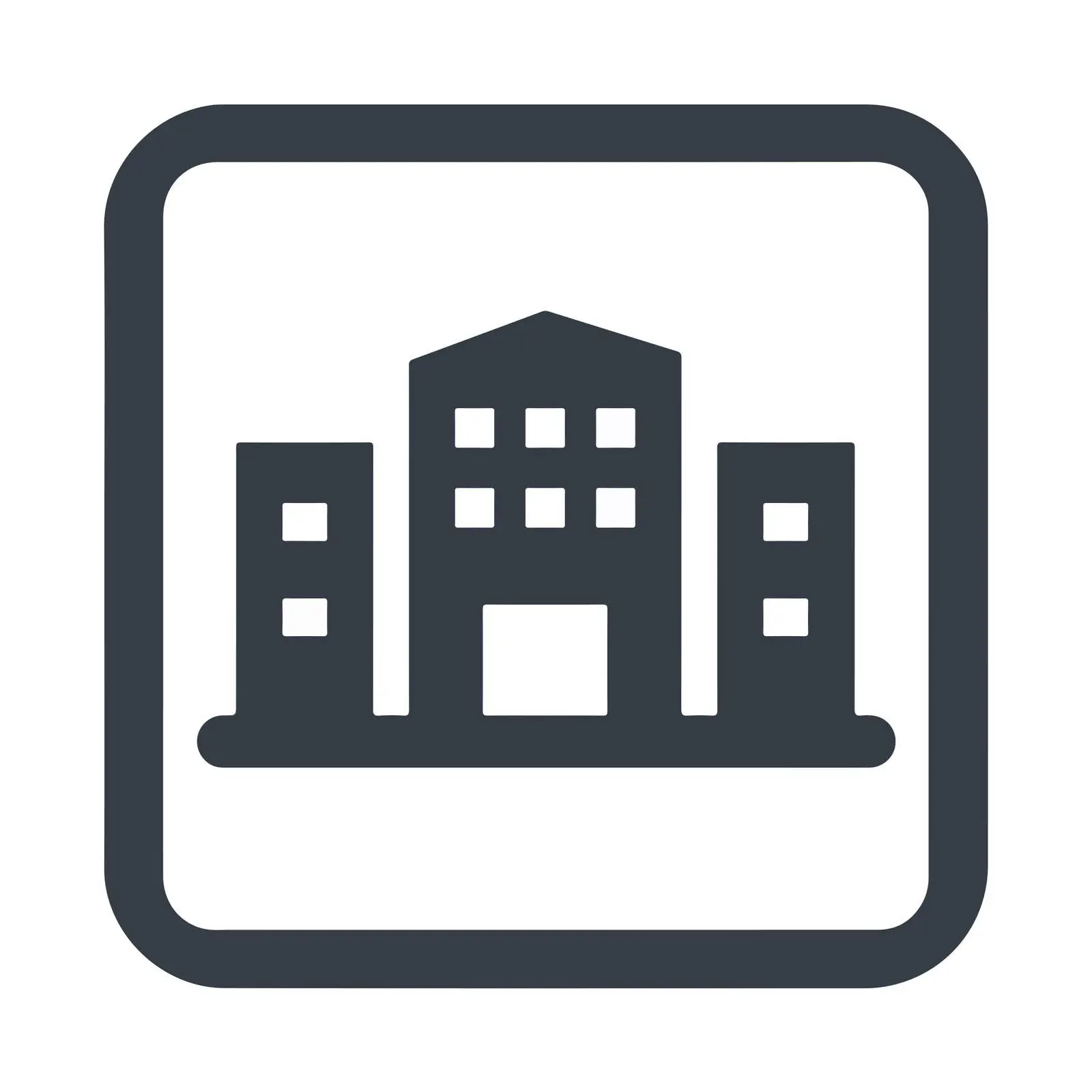 Warehouse Outline Icon — free download from Dotvec