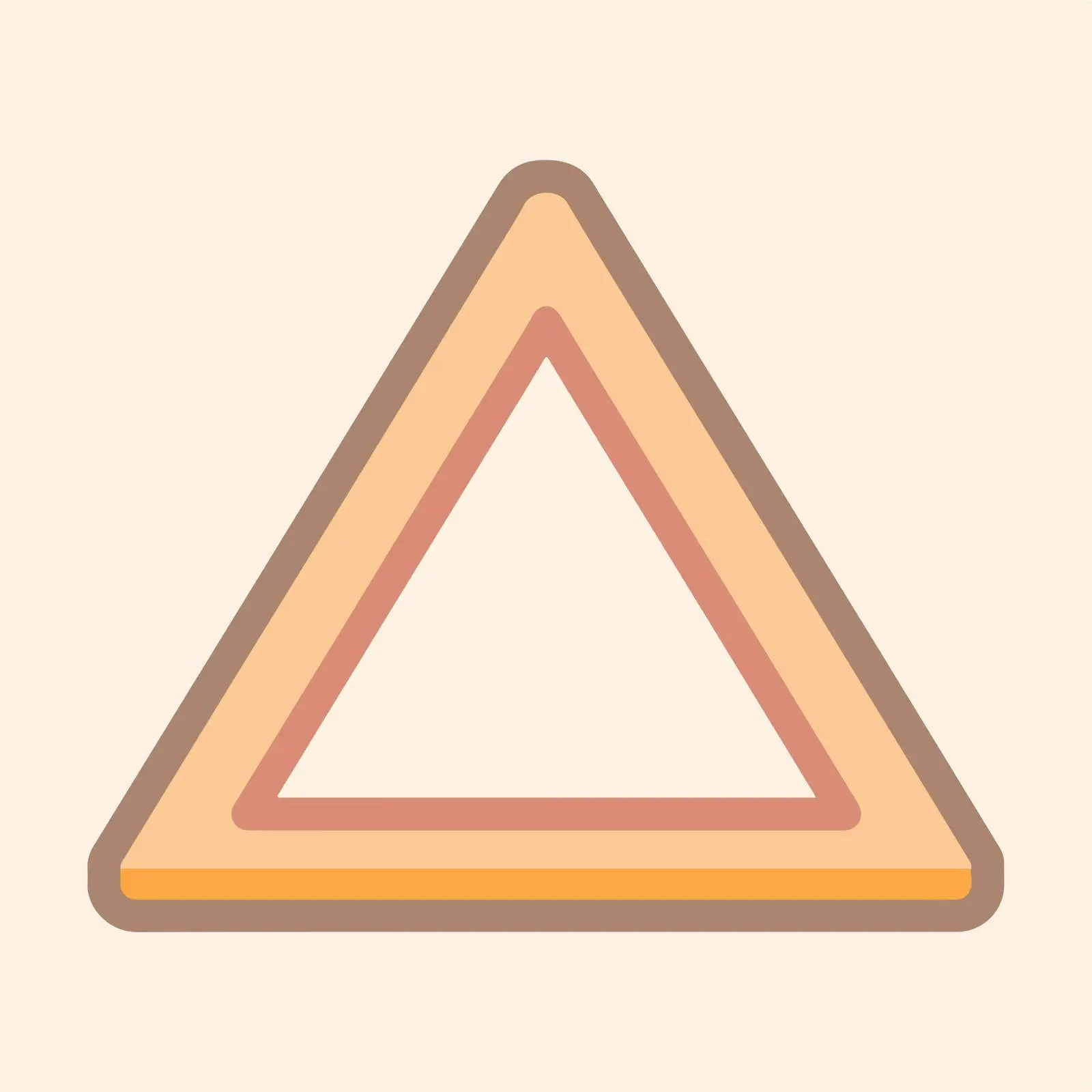 Clean Warning Triangle Icon — free download from Dotvec