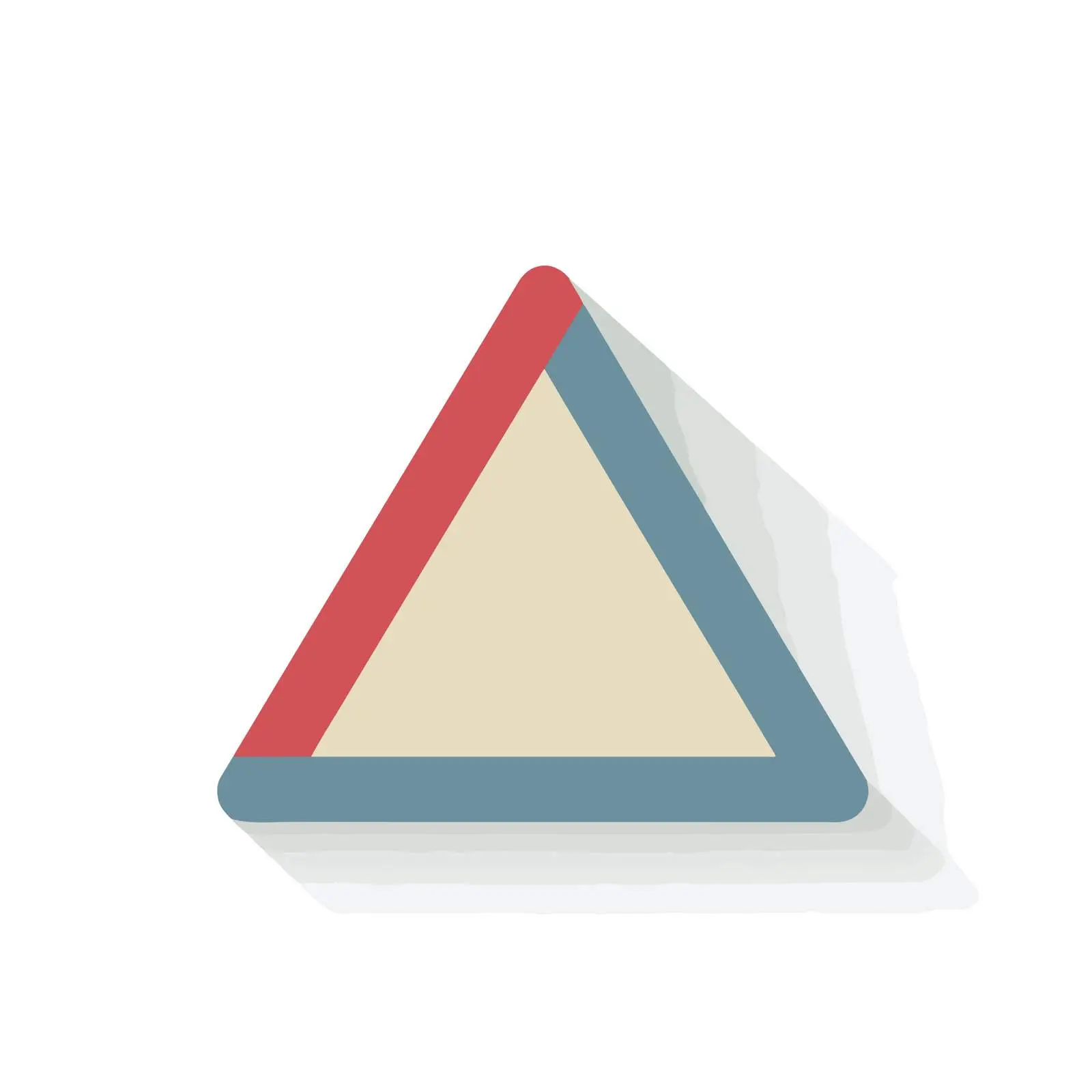 Minimalist Warning Triangle Icon — free download from Dotvec
