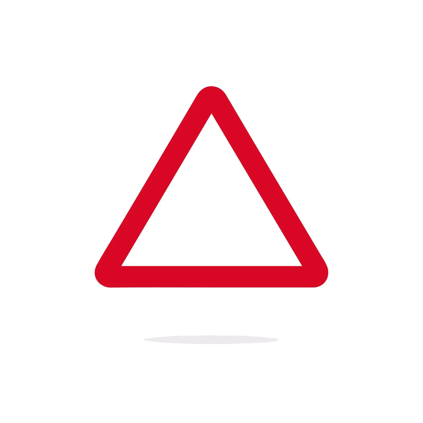 Minimalist Warning Triangle Icon — free download from Dotvec