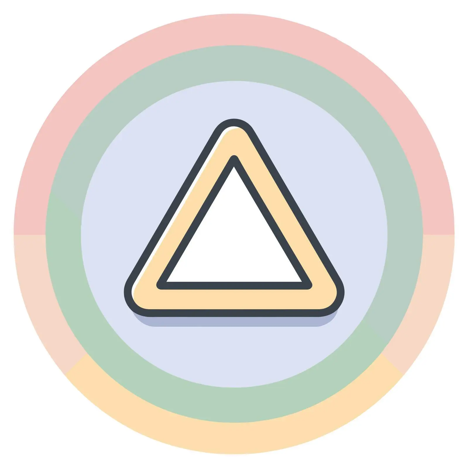 Minimalist Warning Triangle Icon — free download from Dotvec