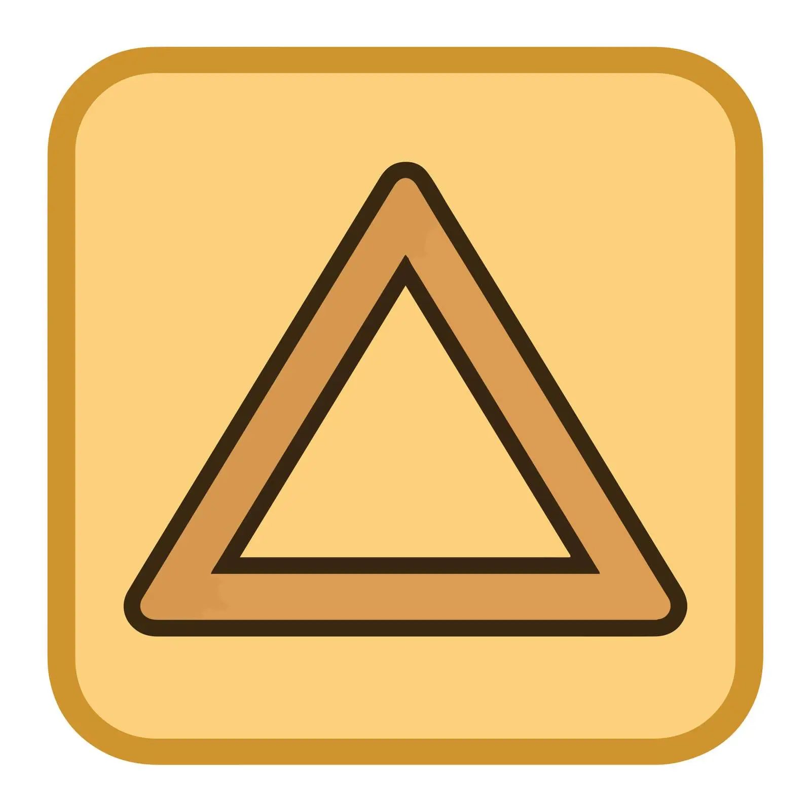 Geometric Warning Triangle Icon — free download from Dotvec