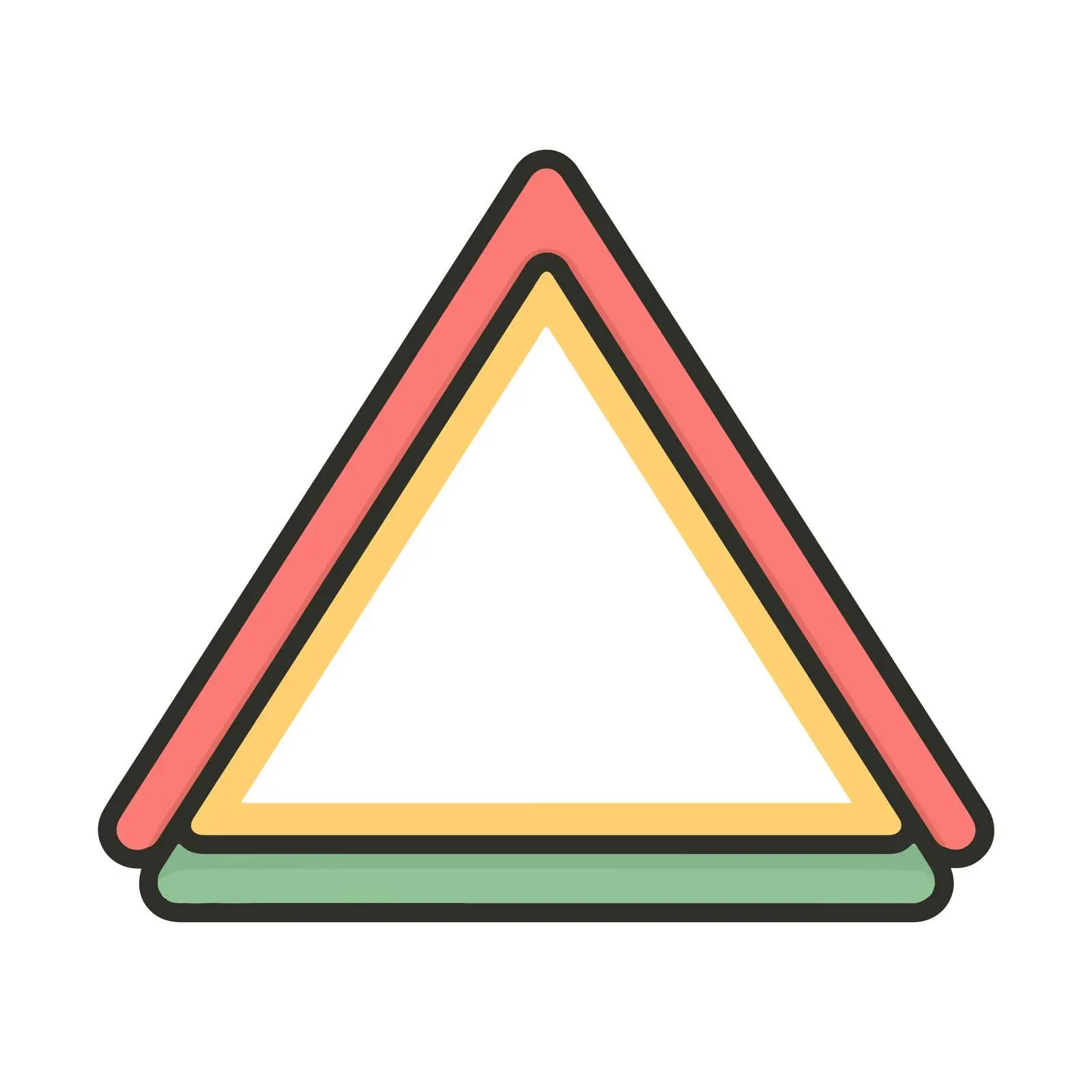Outline Warning Triangle Icon — free download from Dotvec