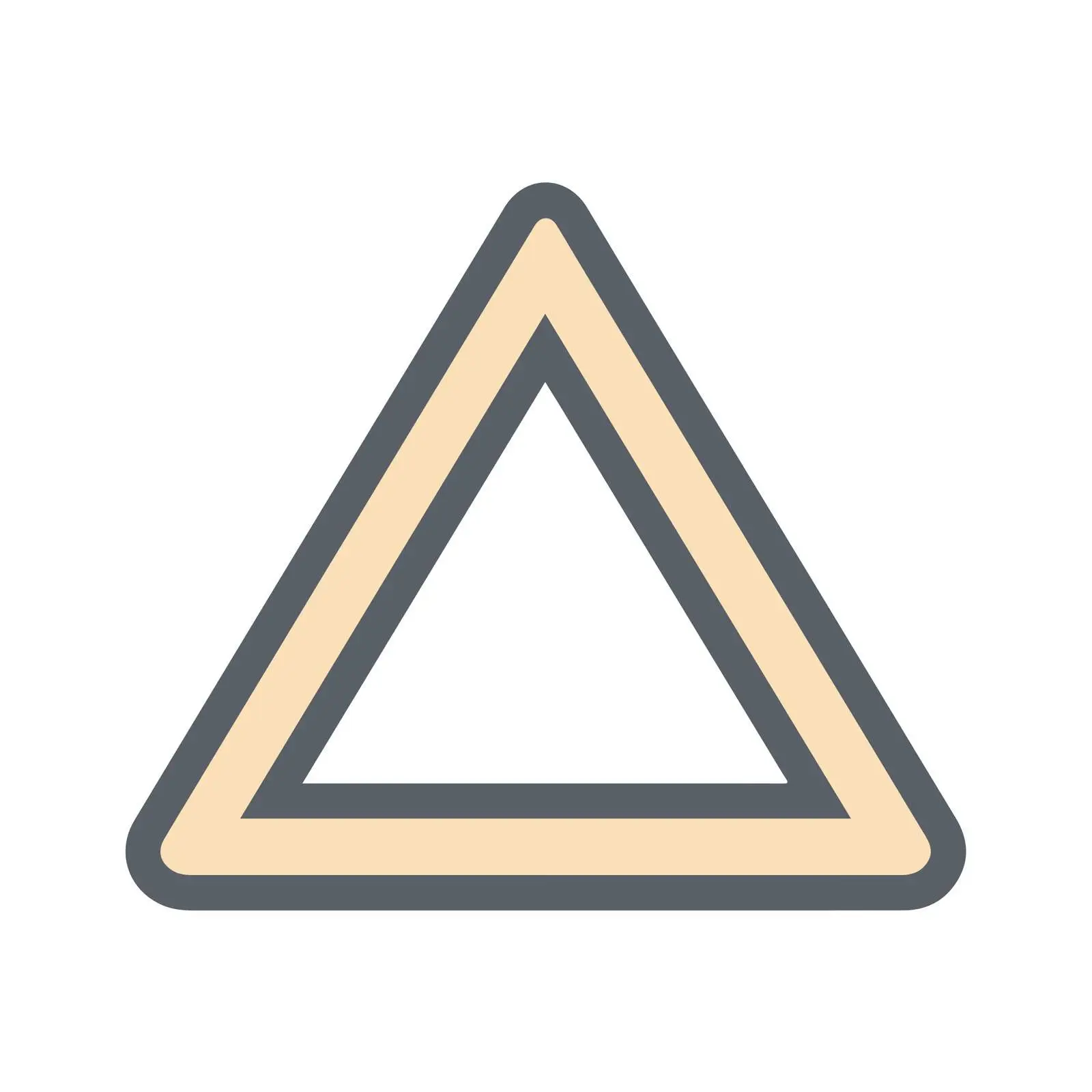 Warning Triangle Flat Icon Design — free download from Dotvec