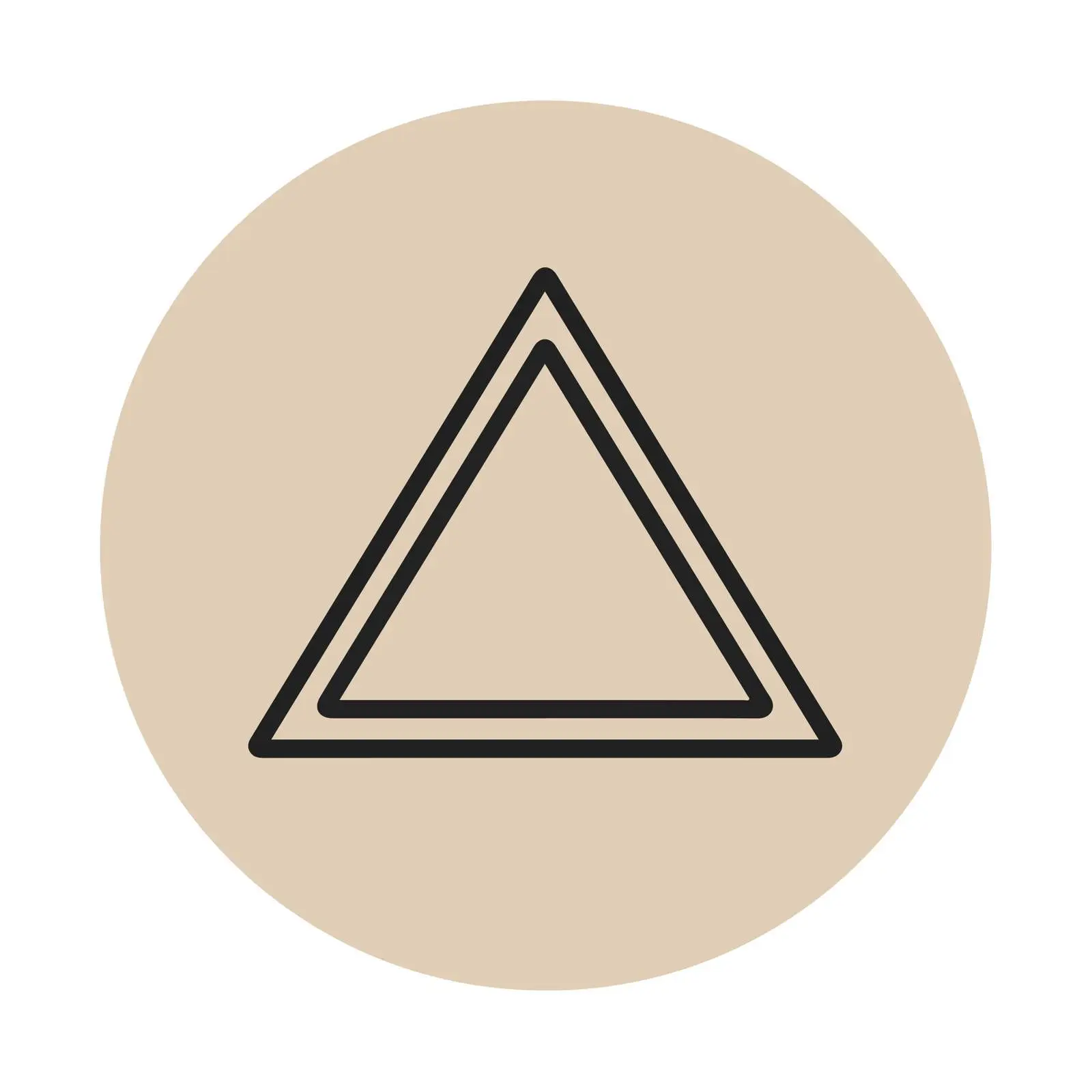 Minimal Warning Triangle Icon — free download from Dotvec