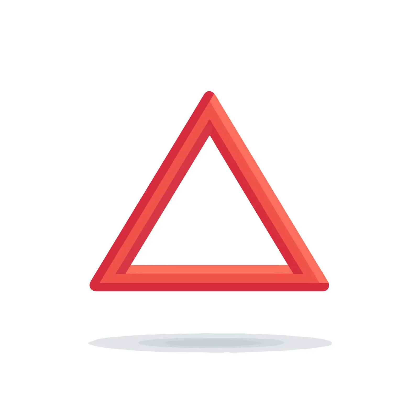 Minimal Warning Triangle Icon — free download from Dotvec