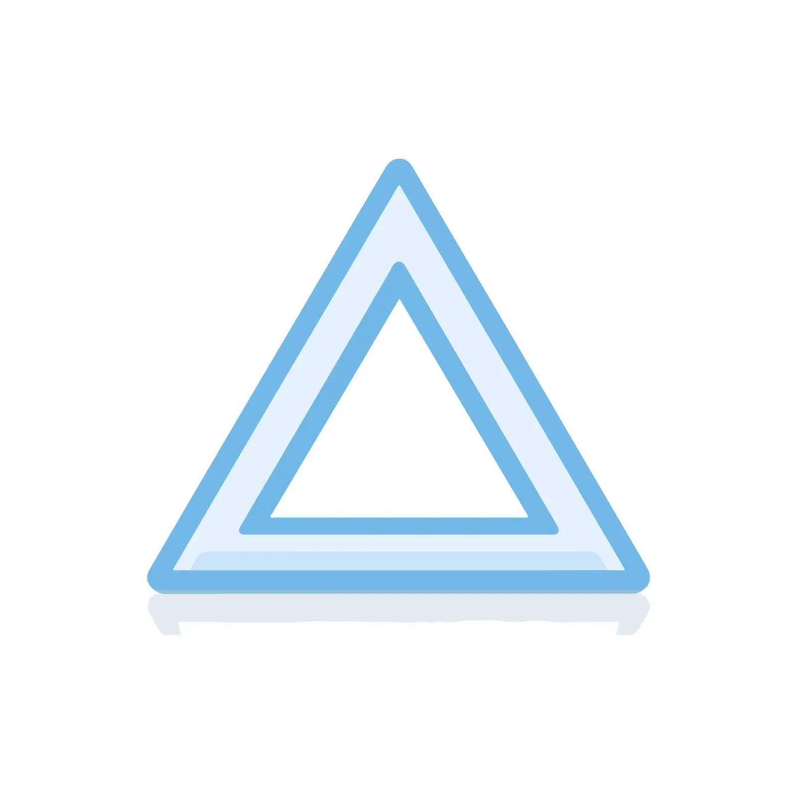 Minimal Warning Triangle Icon — free download from Dotvec