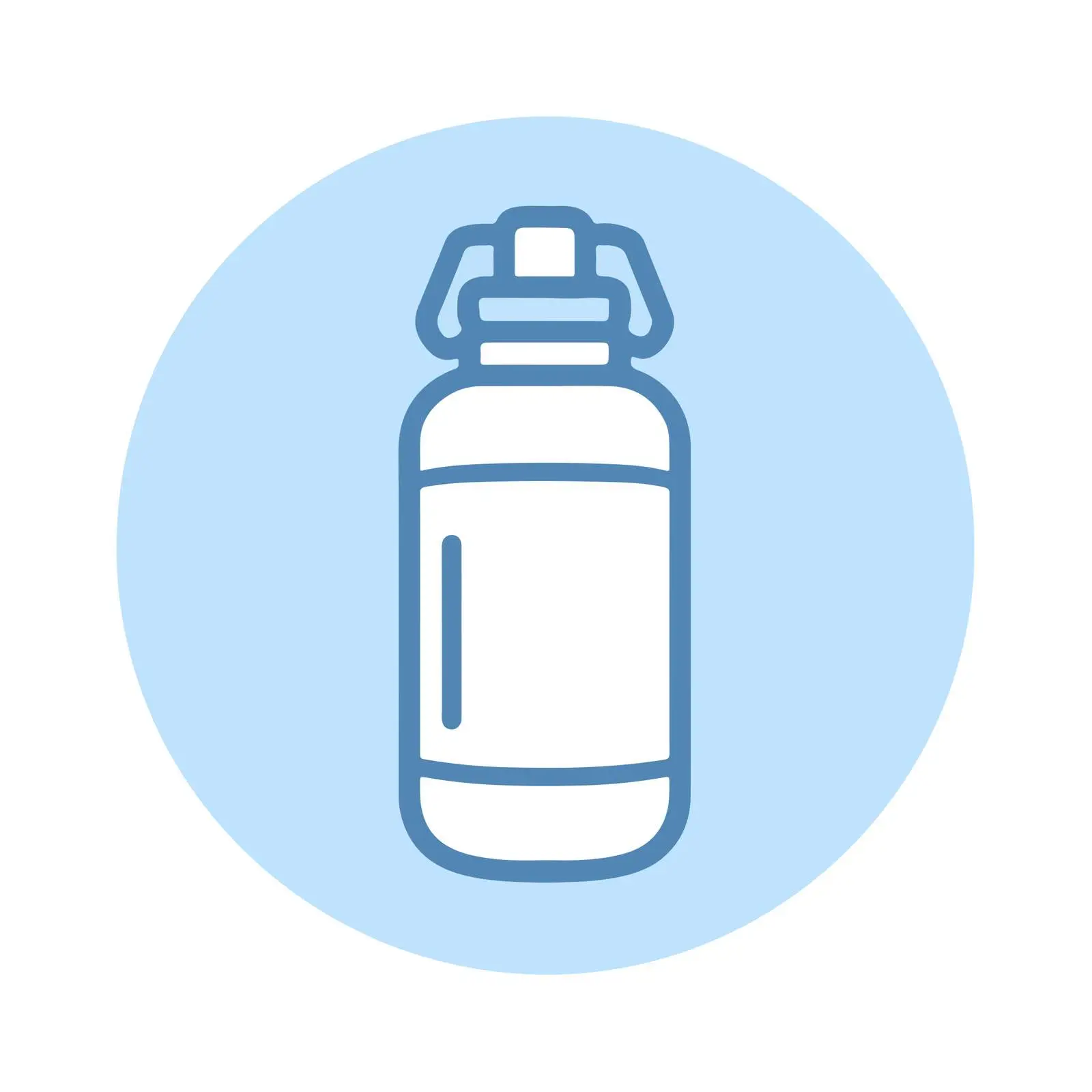 Flat Water Bottle Icon Design — free download from Dotvec