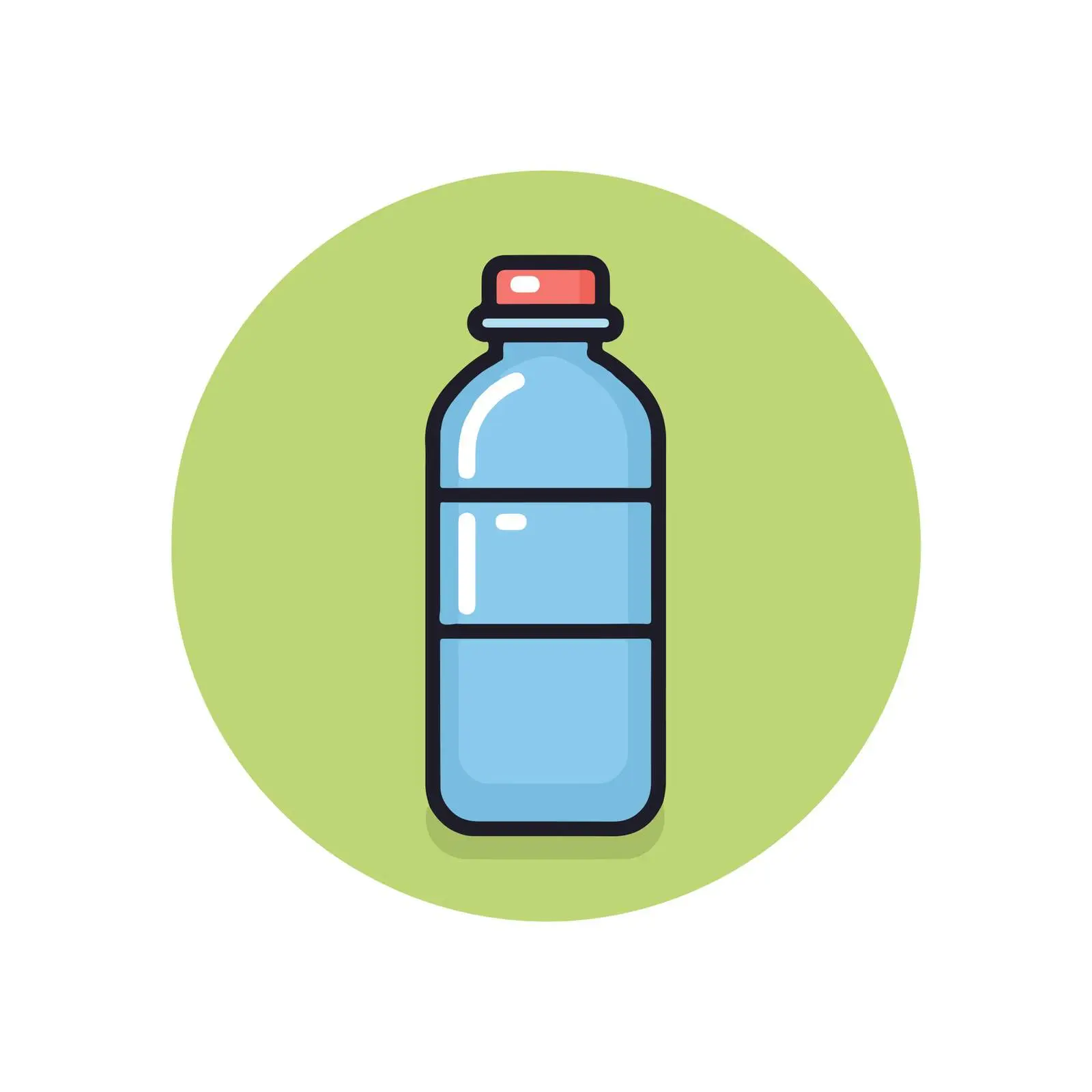 Outline Water Bottle Icon Design — free download from Dotvec