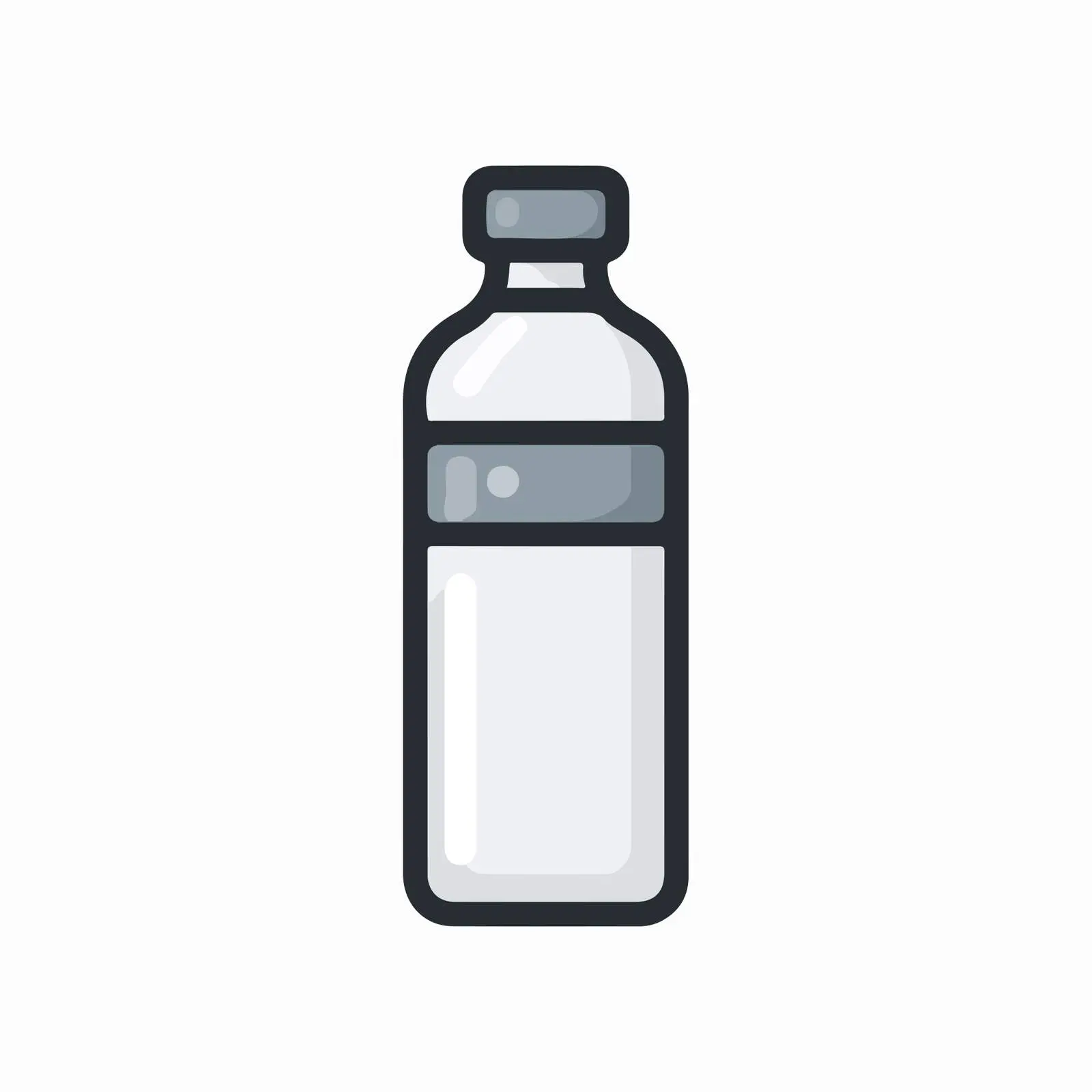 Flat Water Bottle Icon — free download from Dotvec