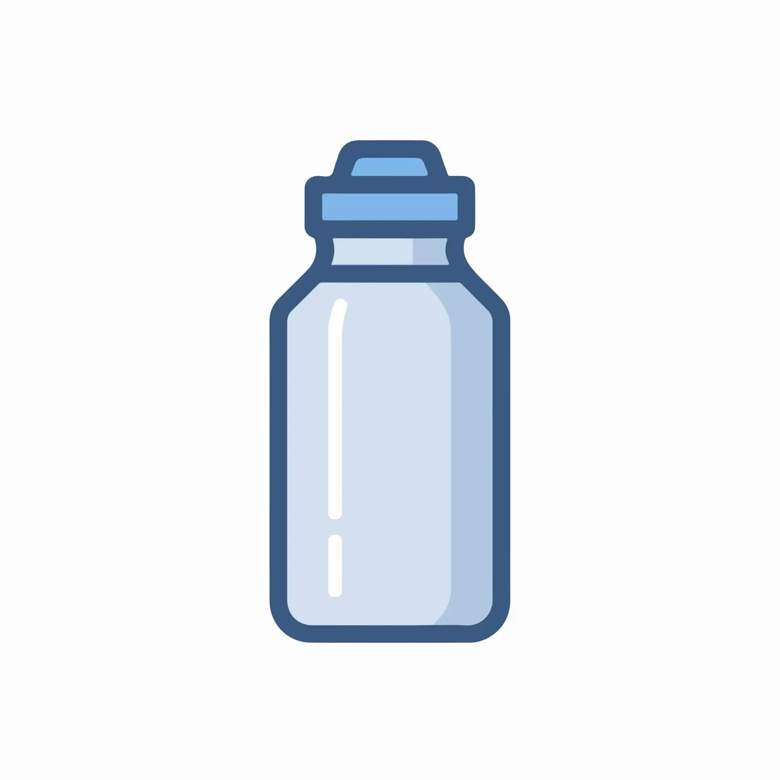 Flat Water Bottle Icon — free download from Dotvec