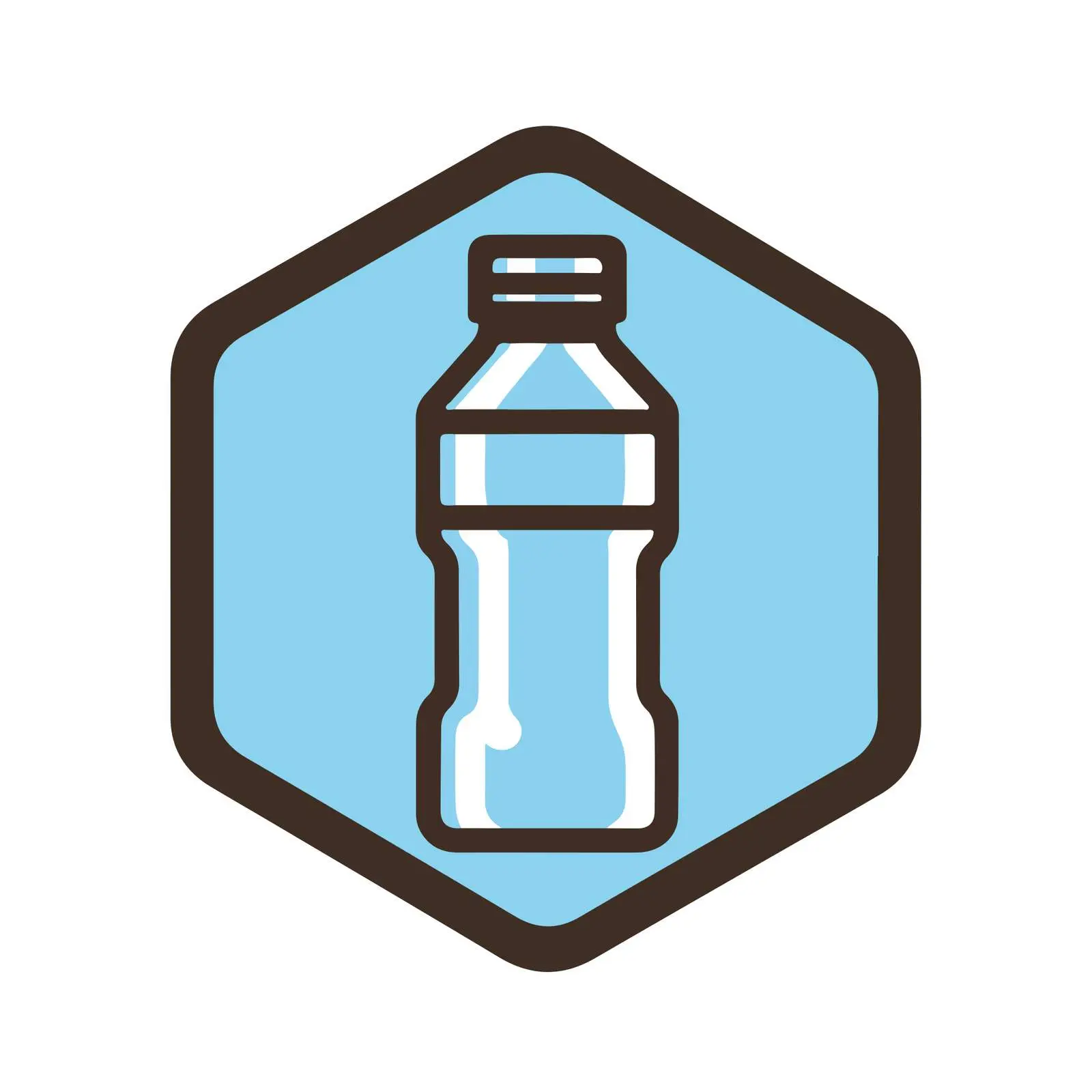 Minimal Water Bottle Icon — free download from Dotvec