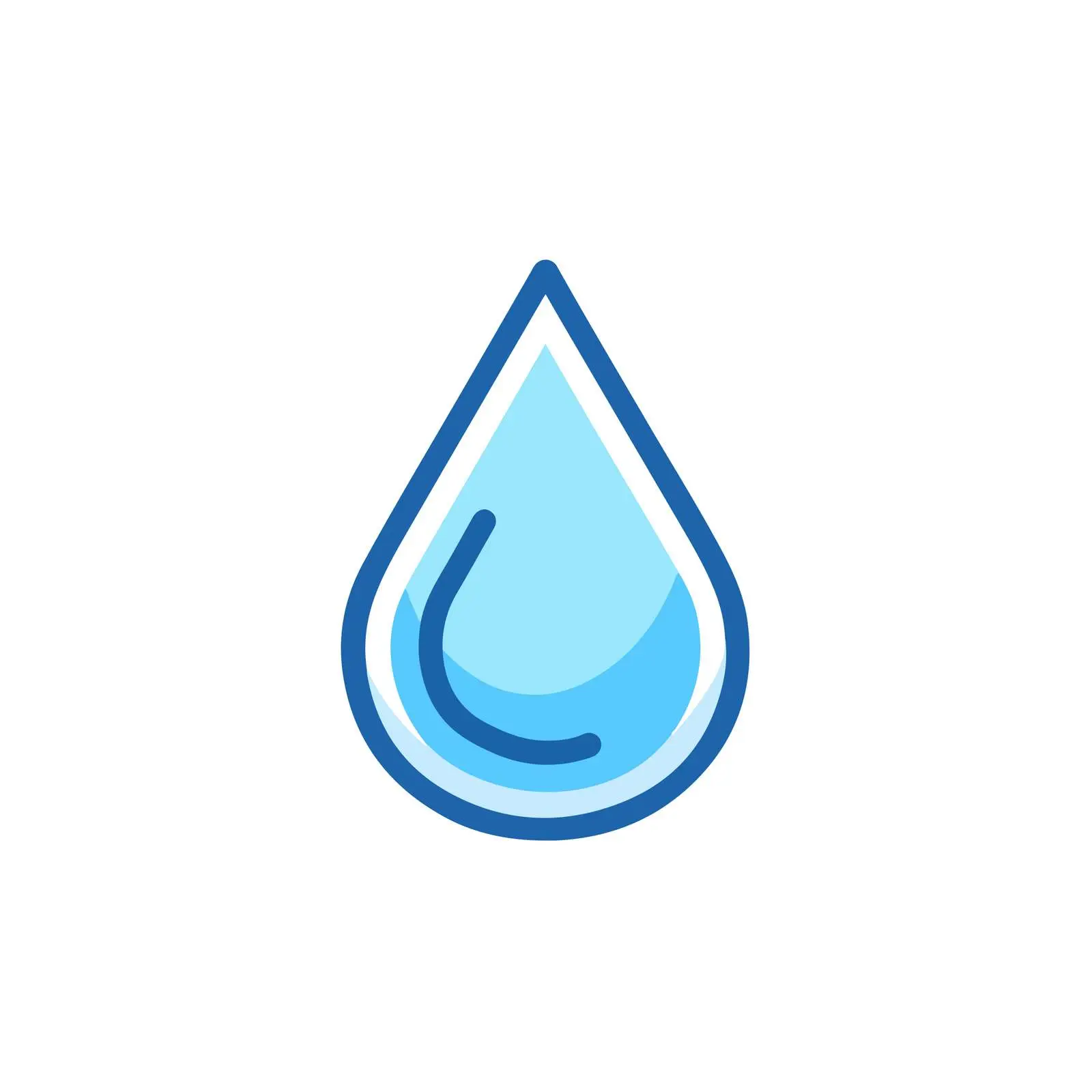 Clean Water Drop Icon — free download from Dotvec