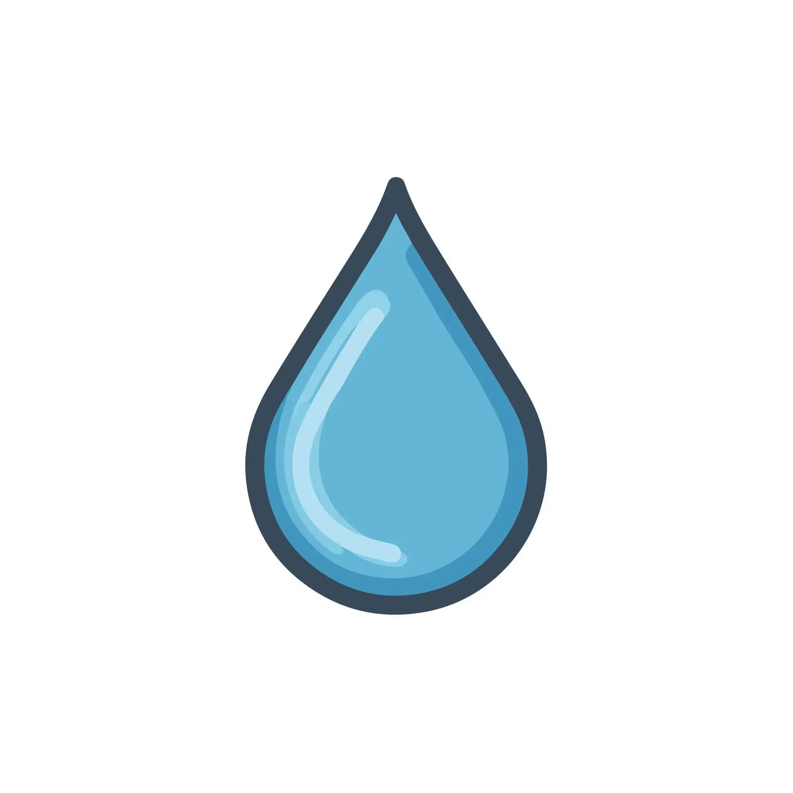 Clean Water Drop Icon — free download from Dotvec
