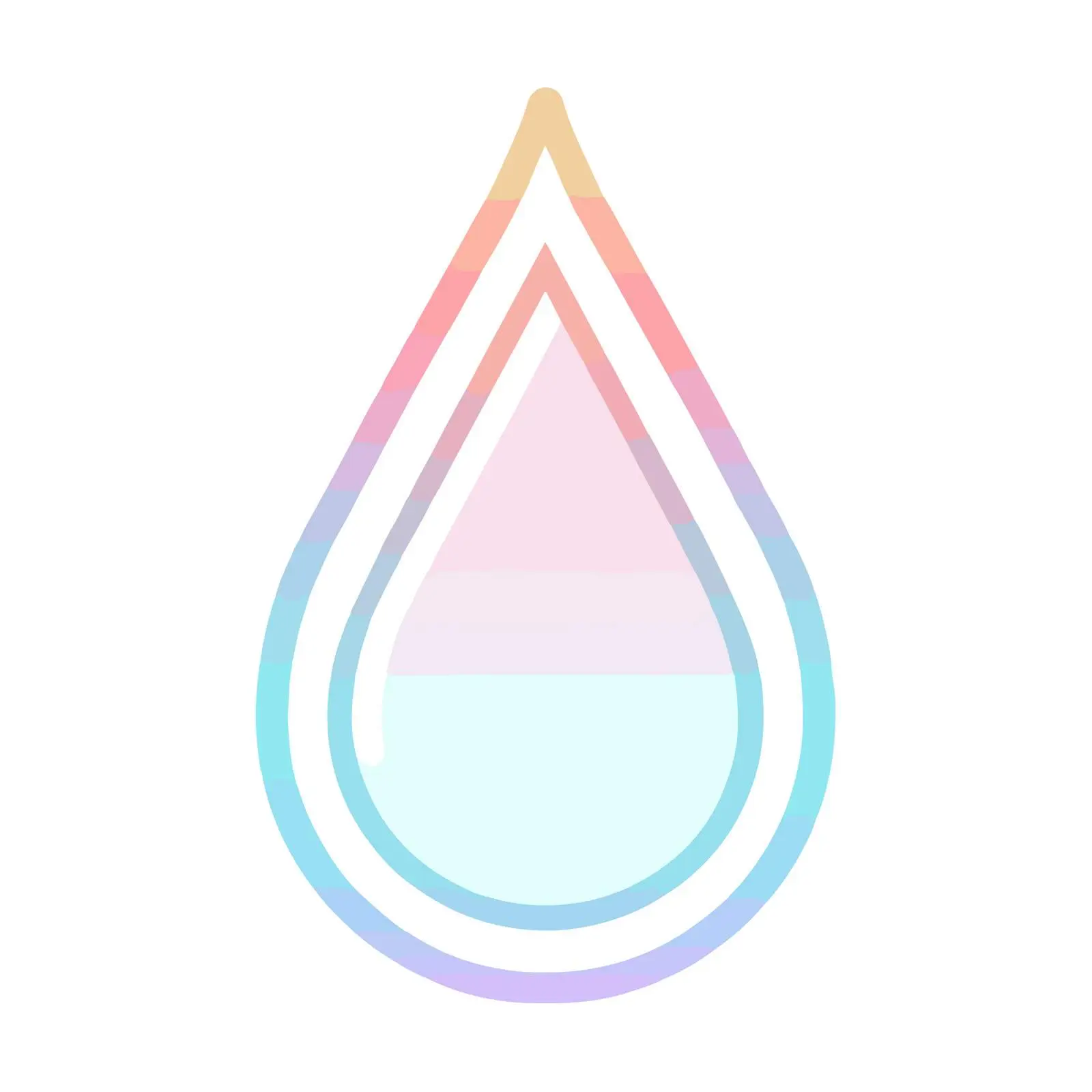 Geometric Water Drop Icon — free download from Dotvec