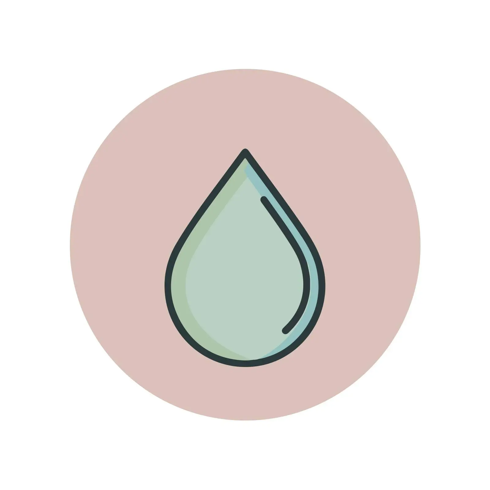 Minimal Water Drop Icon — free download from Dotvec