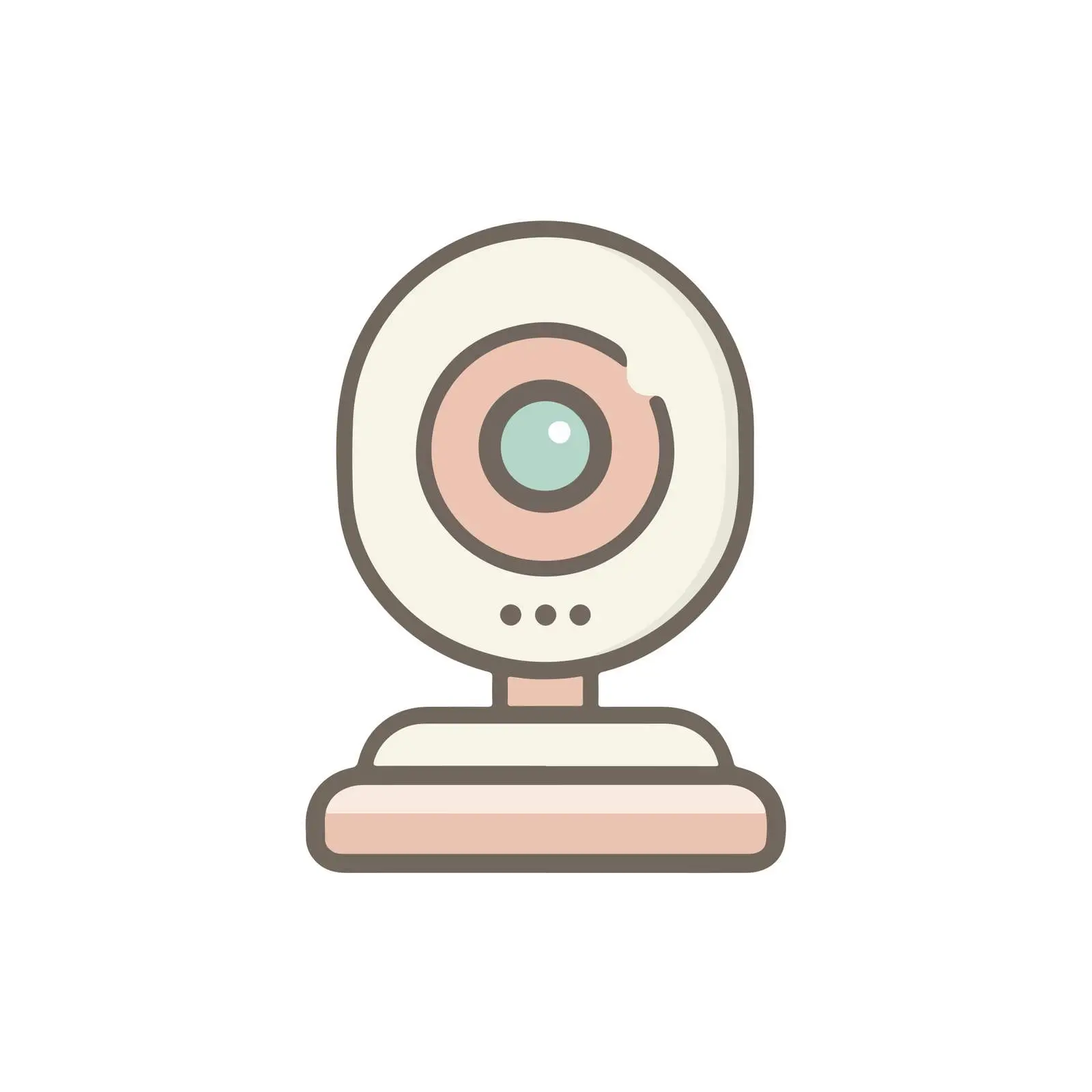 Webcam Icon in Muted Flat Style — free download from Dotvec