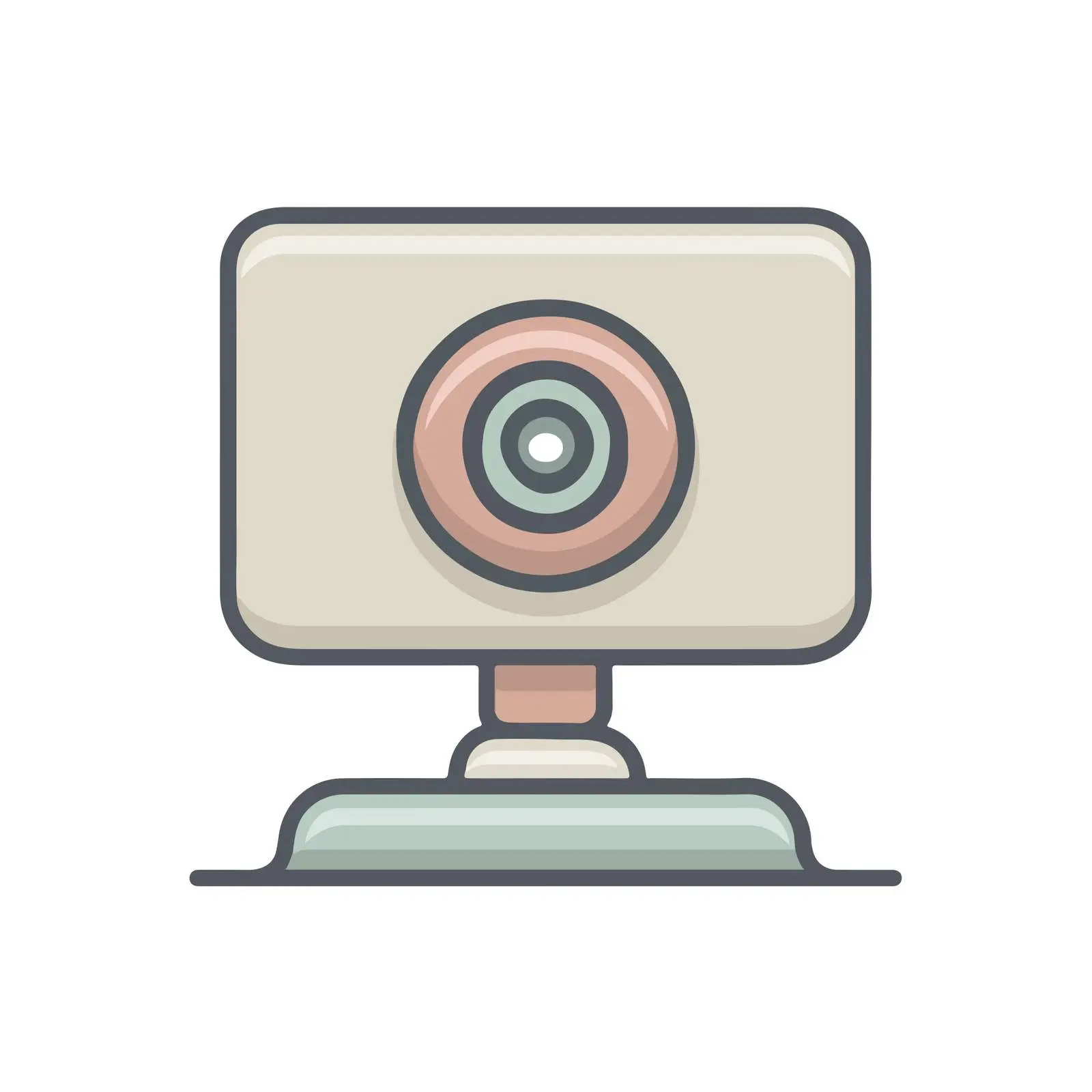 Webcam Pictogram Flat Design Icon — free download from Dotvec