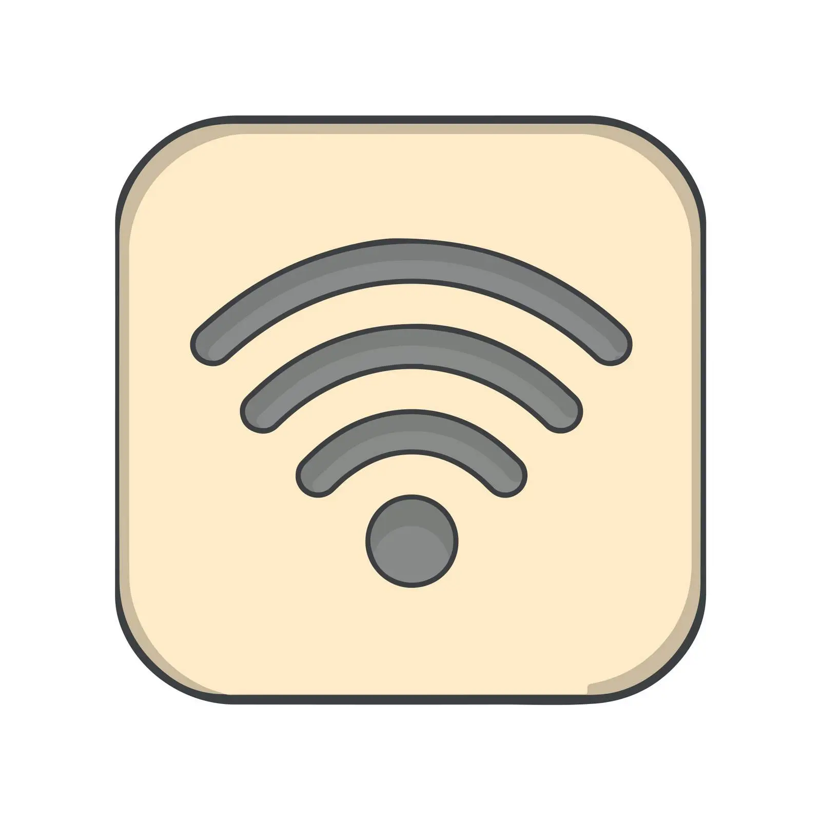 Wi-Fi Outline Icon — free download from Dotvec