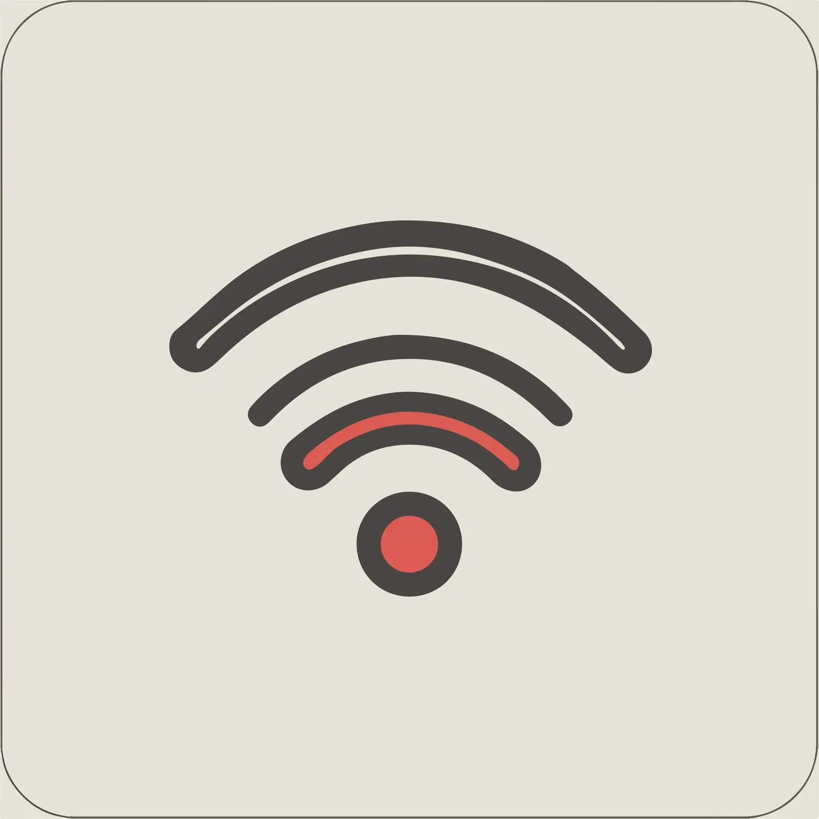 WiFi Outline Vector Graphic Icon — free download from Dotvec