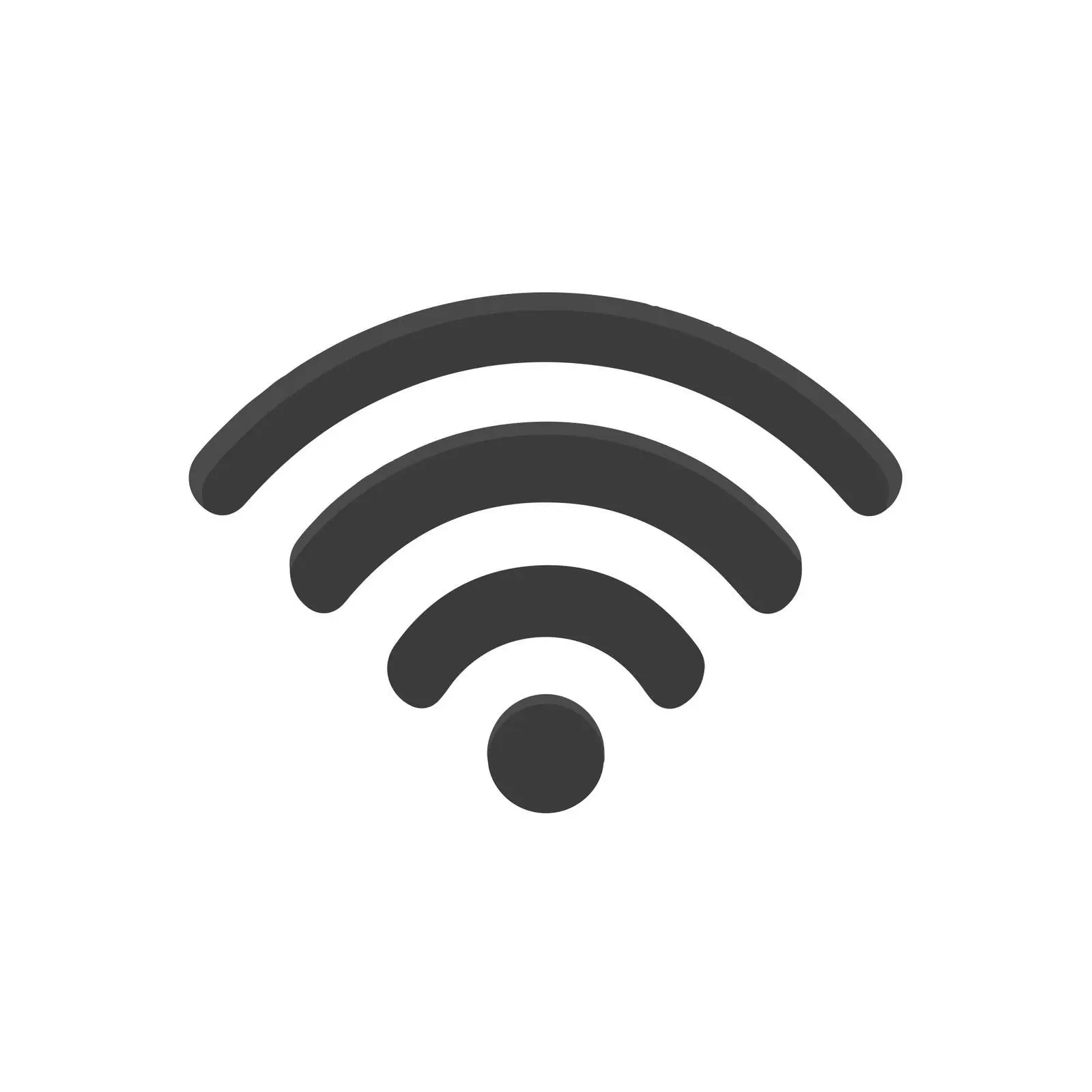 WiFi Monochrome Flat Icon — free download from Dotvec
