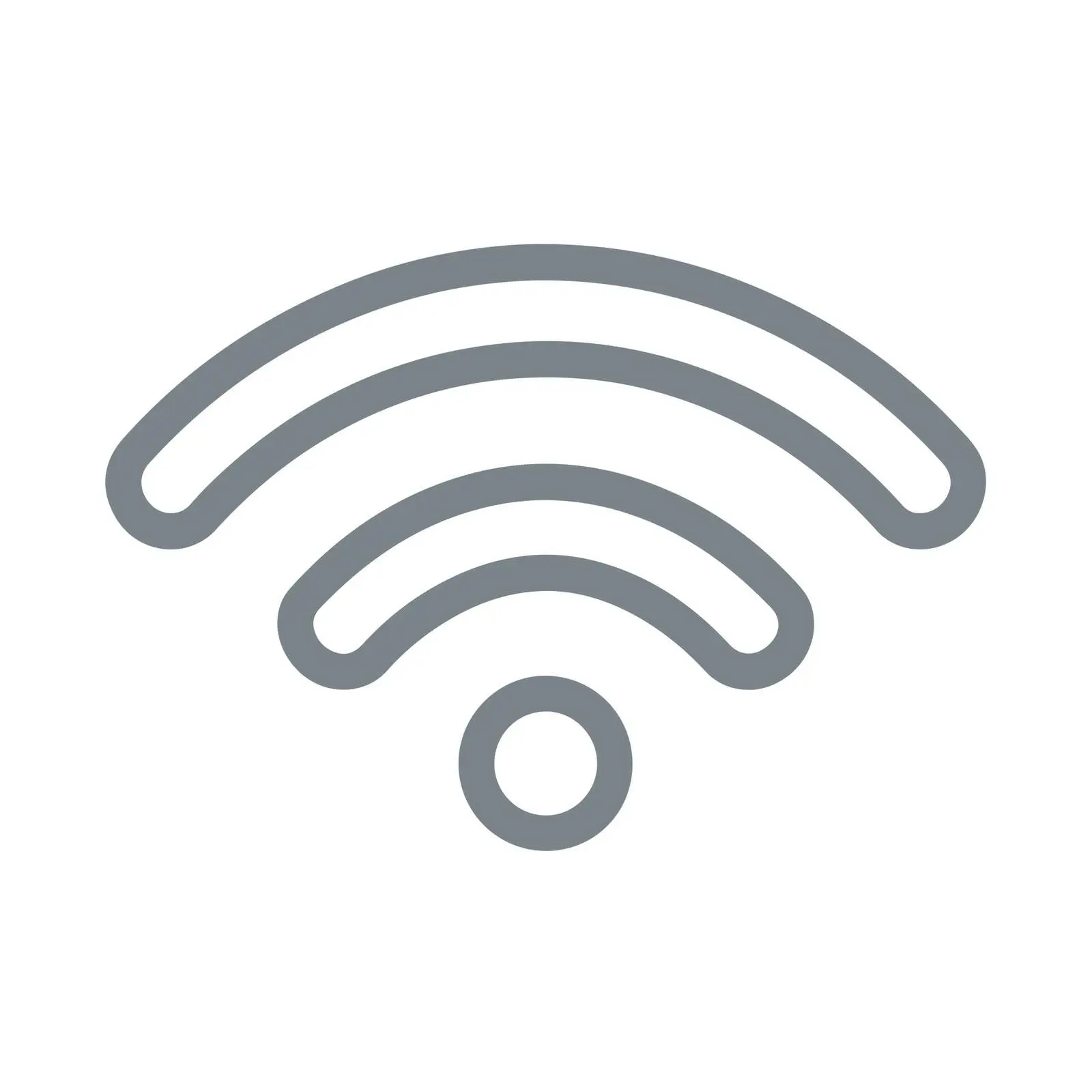 Outline WiFi Icon Design — free download from Dotvec