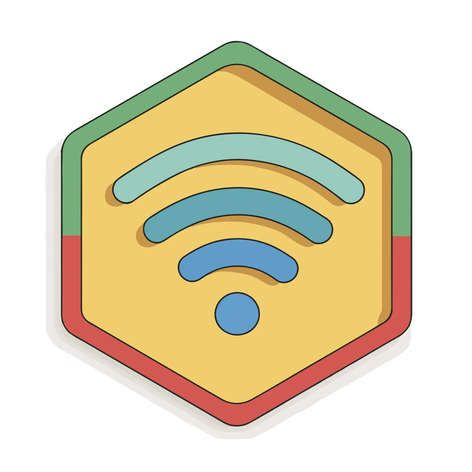 Wi-Fi Outline Symbol — free download from Dotvec