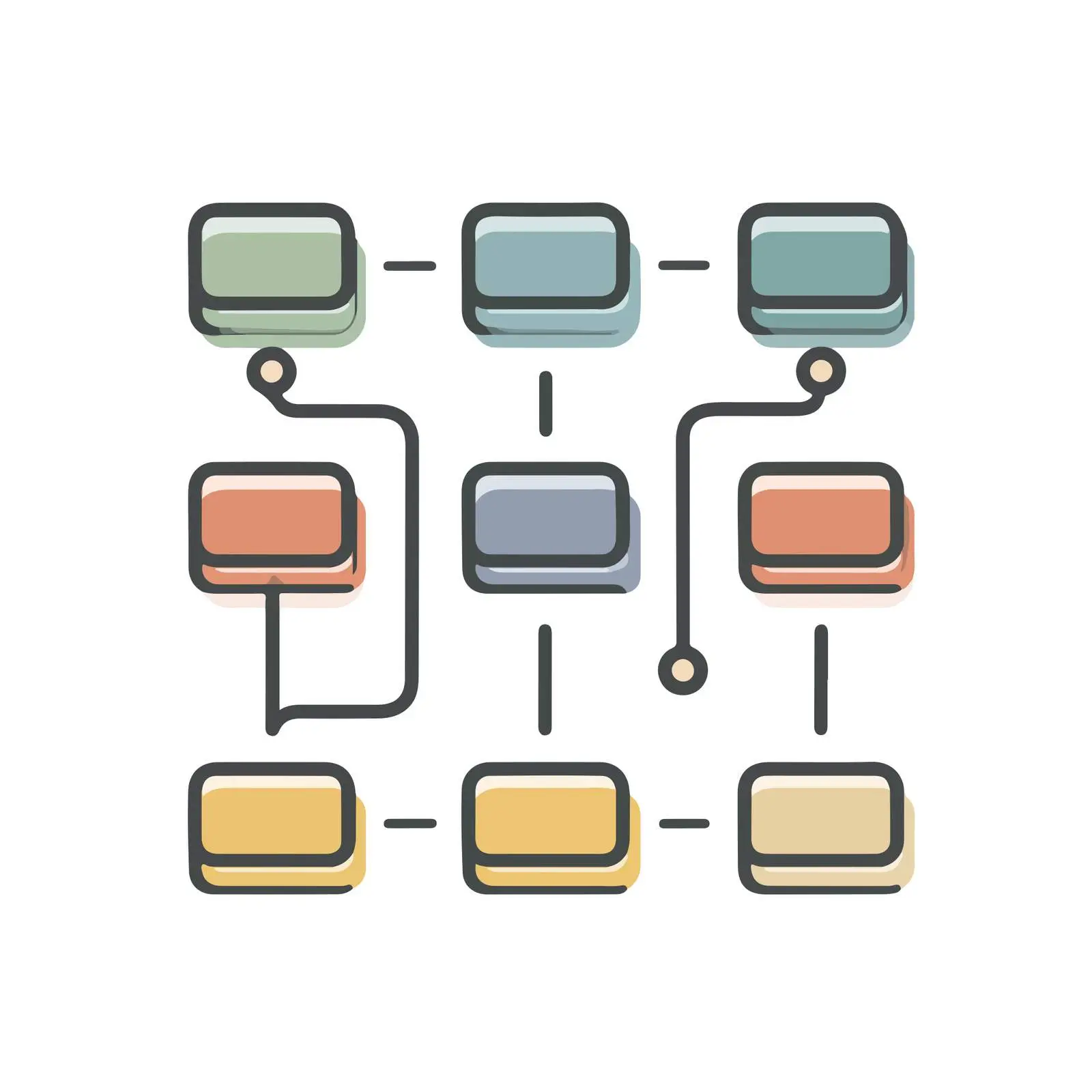 Workflow Outline Icon — free download from Dotvec