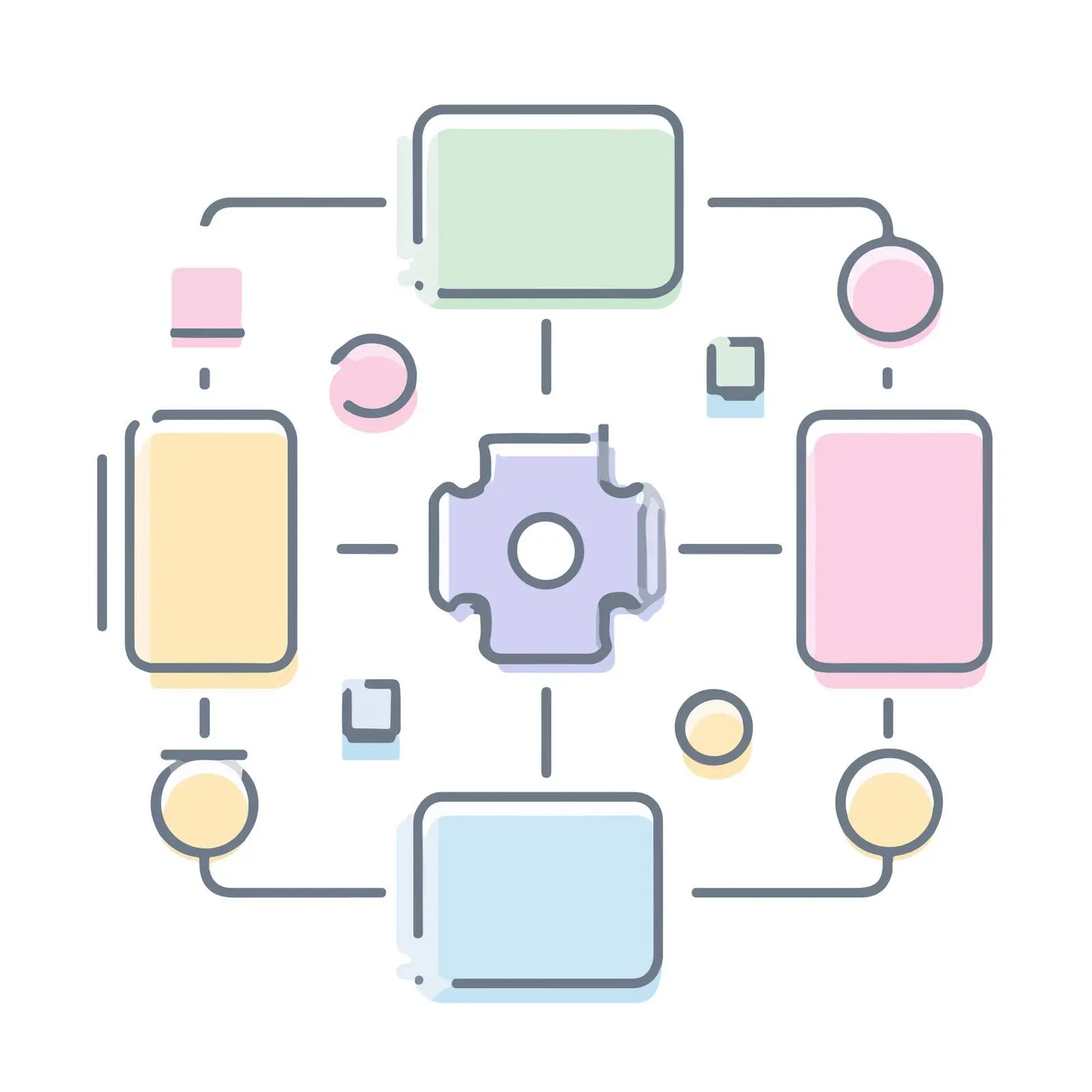 Workflow Pictogram Flat Design Icon — free download from Dotvec