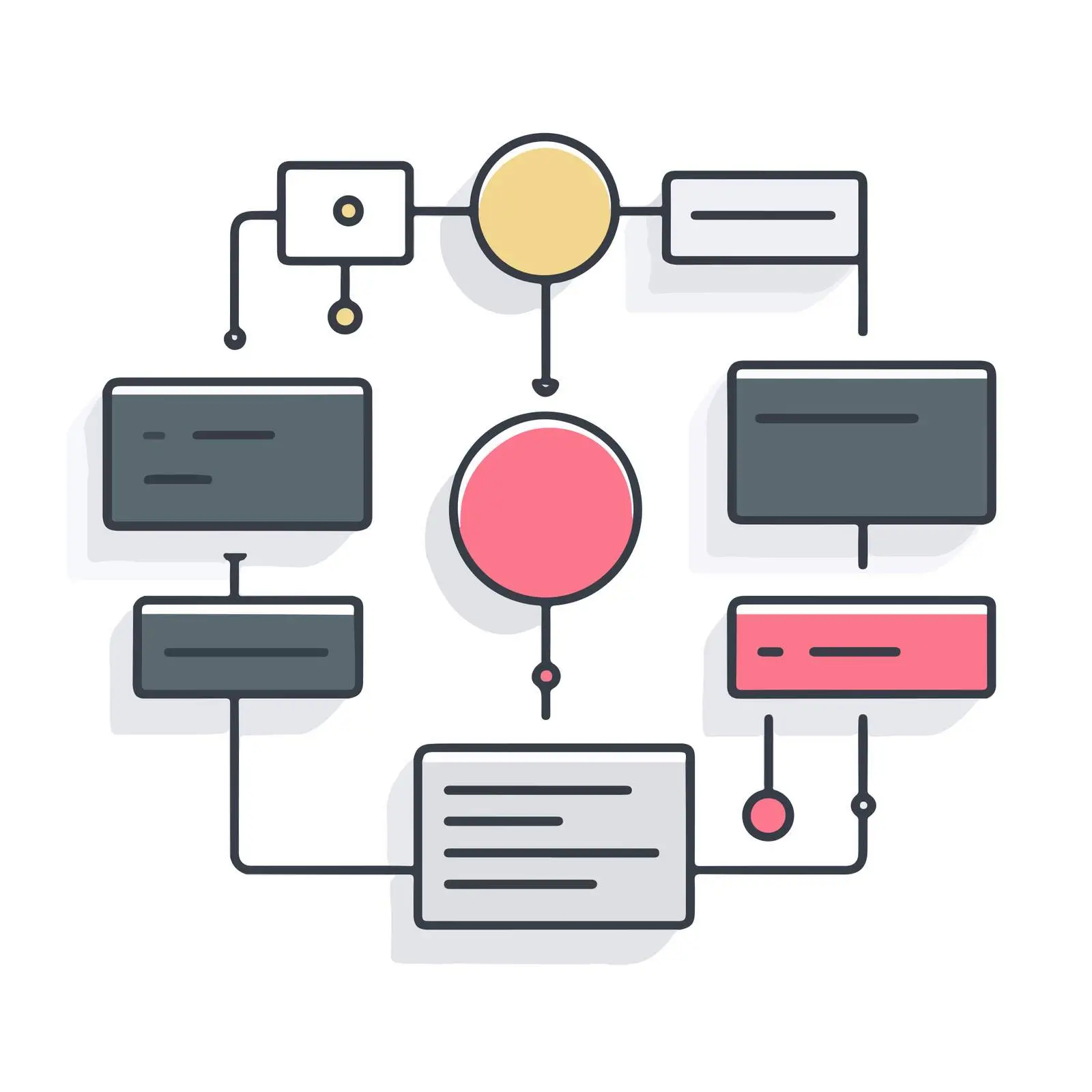 Workflow Outline Icon — free download from Dotvec