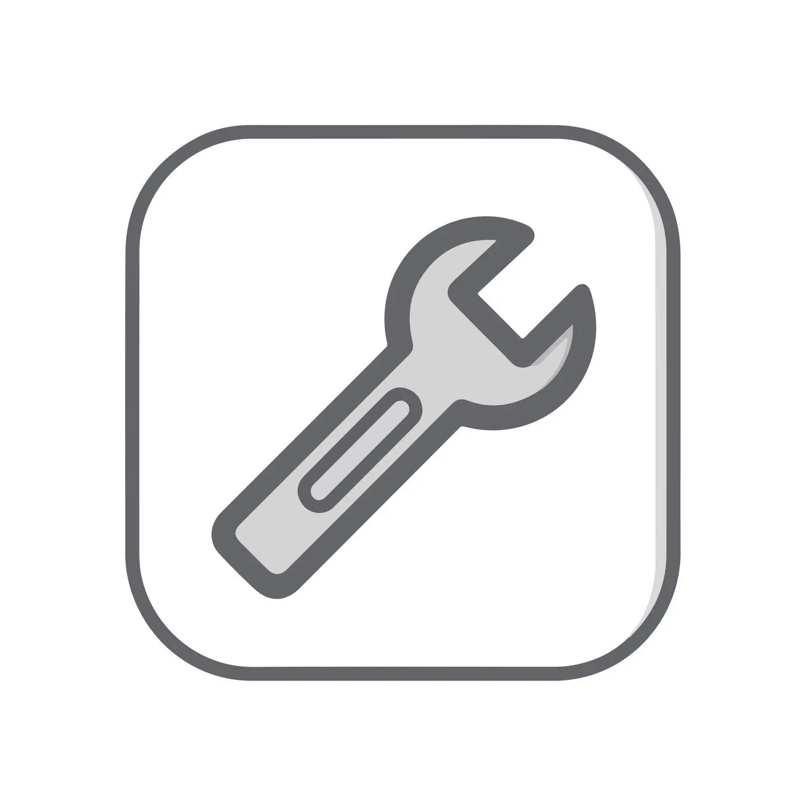 Clean UI Wrench Icon — free download from Dotvec