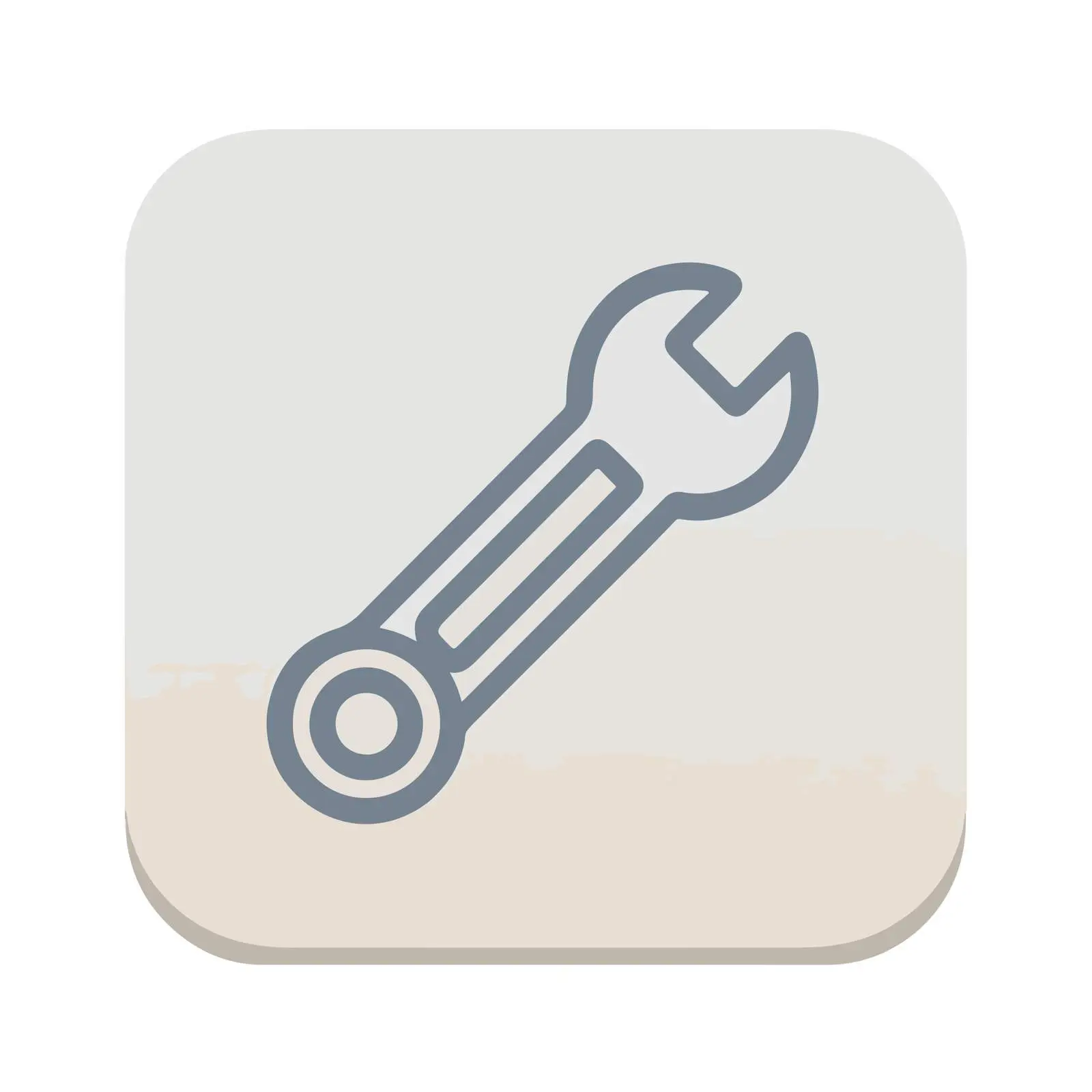 Clean UI Wrench Icon — free download from Dotvec